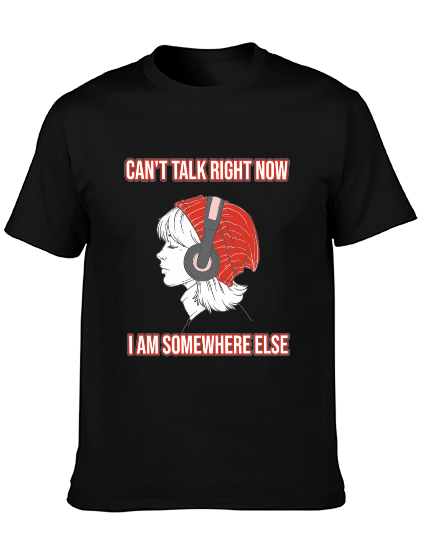 Cant Talk Right Now Black T-Shirt