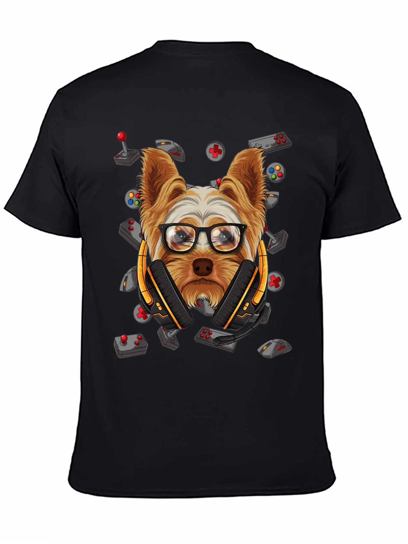 Gamer Dog Graphic T-Shirt