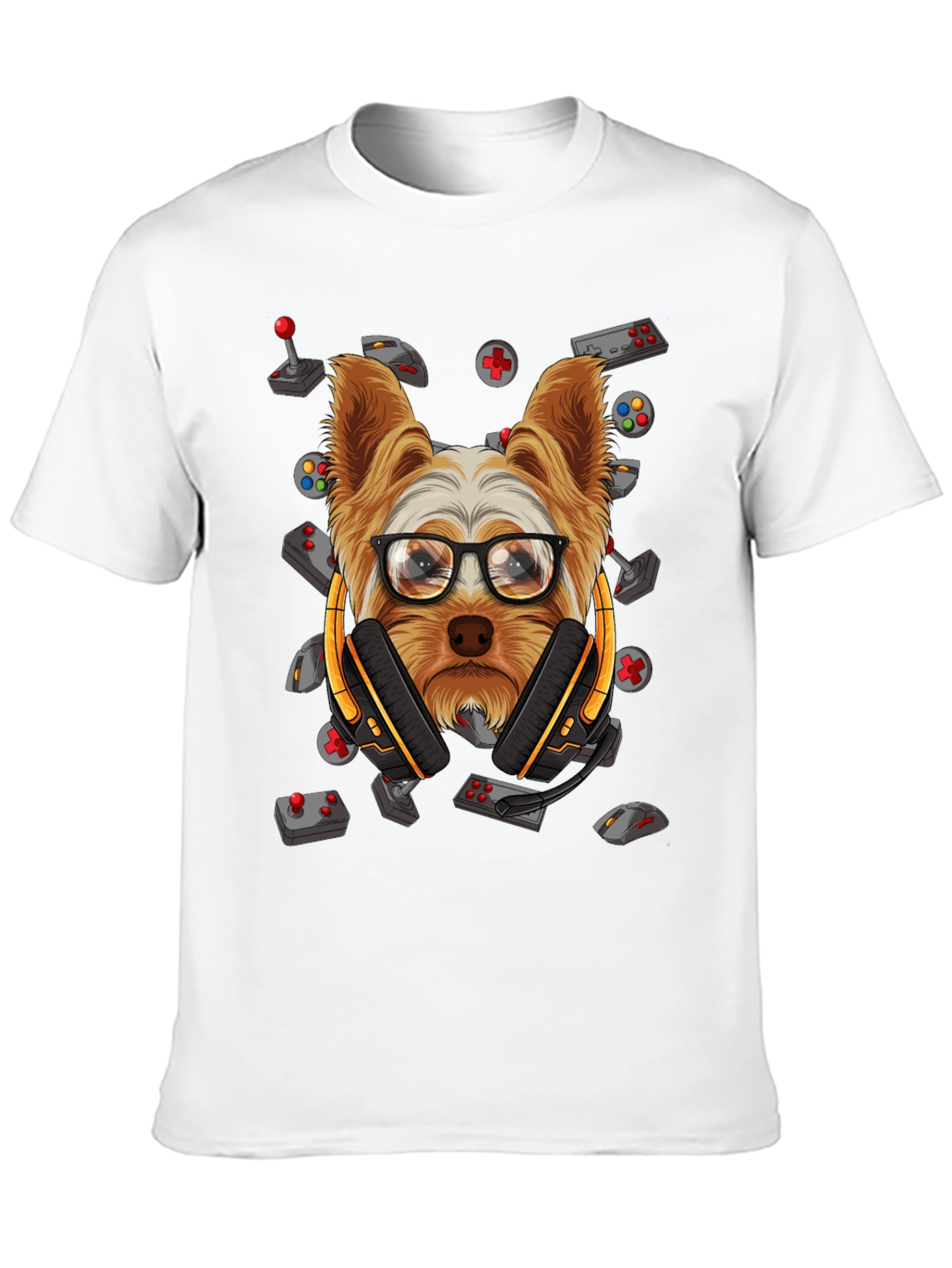 Gamer Dog Graphic T-Shirt