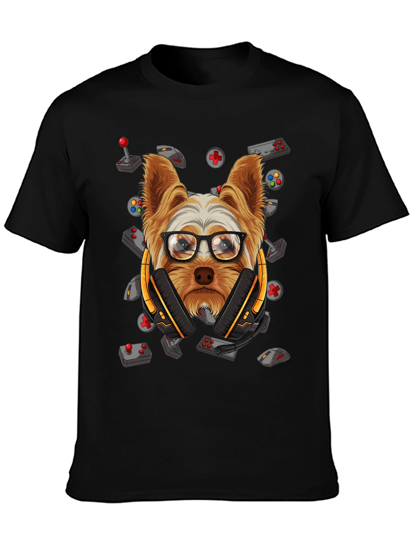 Gamer Dog Graphic T-Shirt