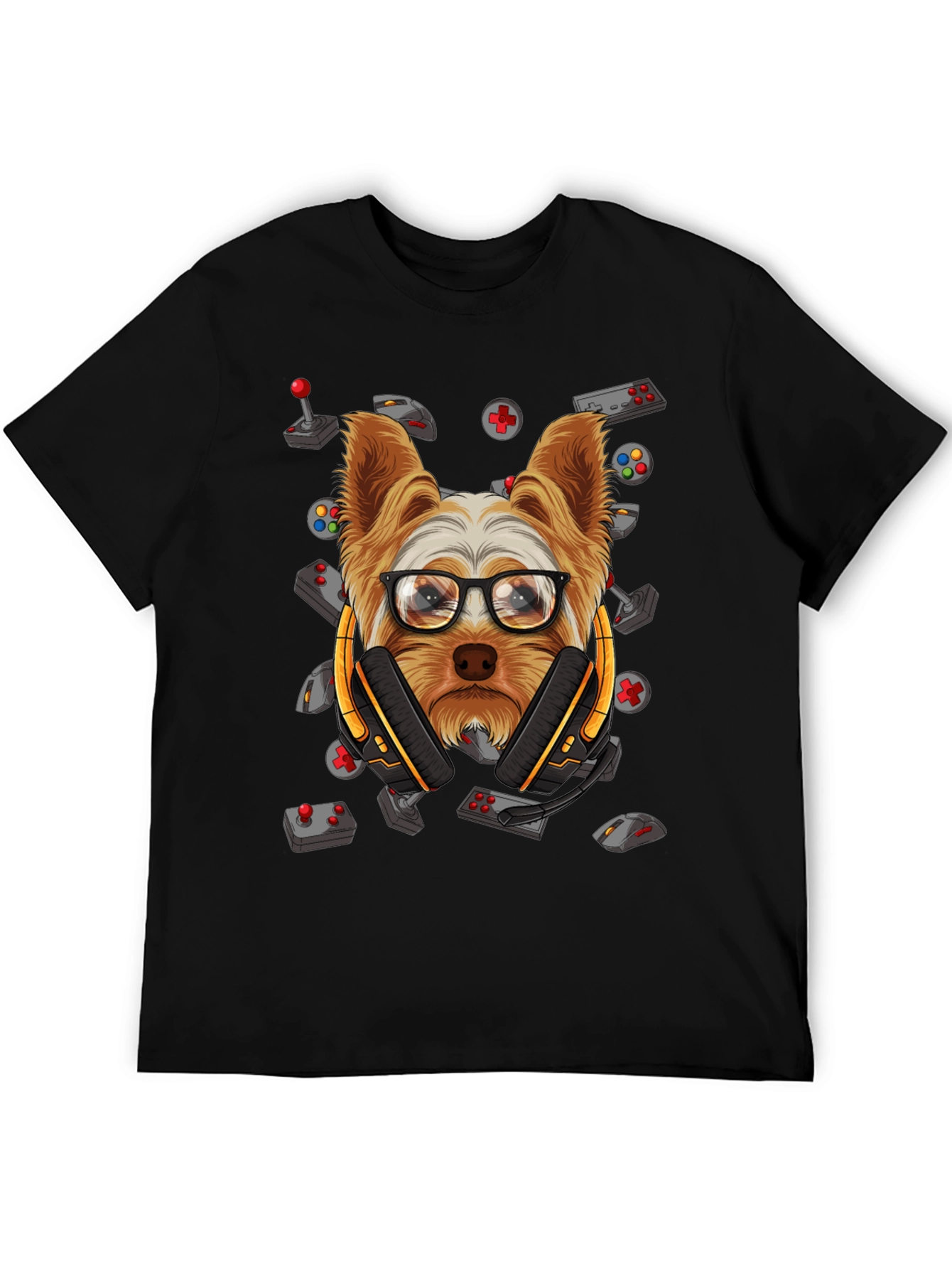 Gamer Dog Graphic T-Shirt