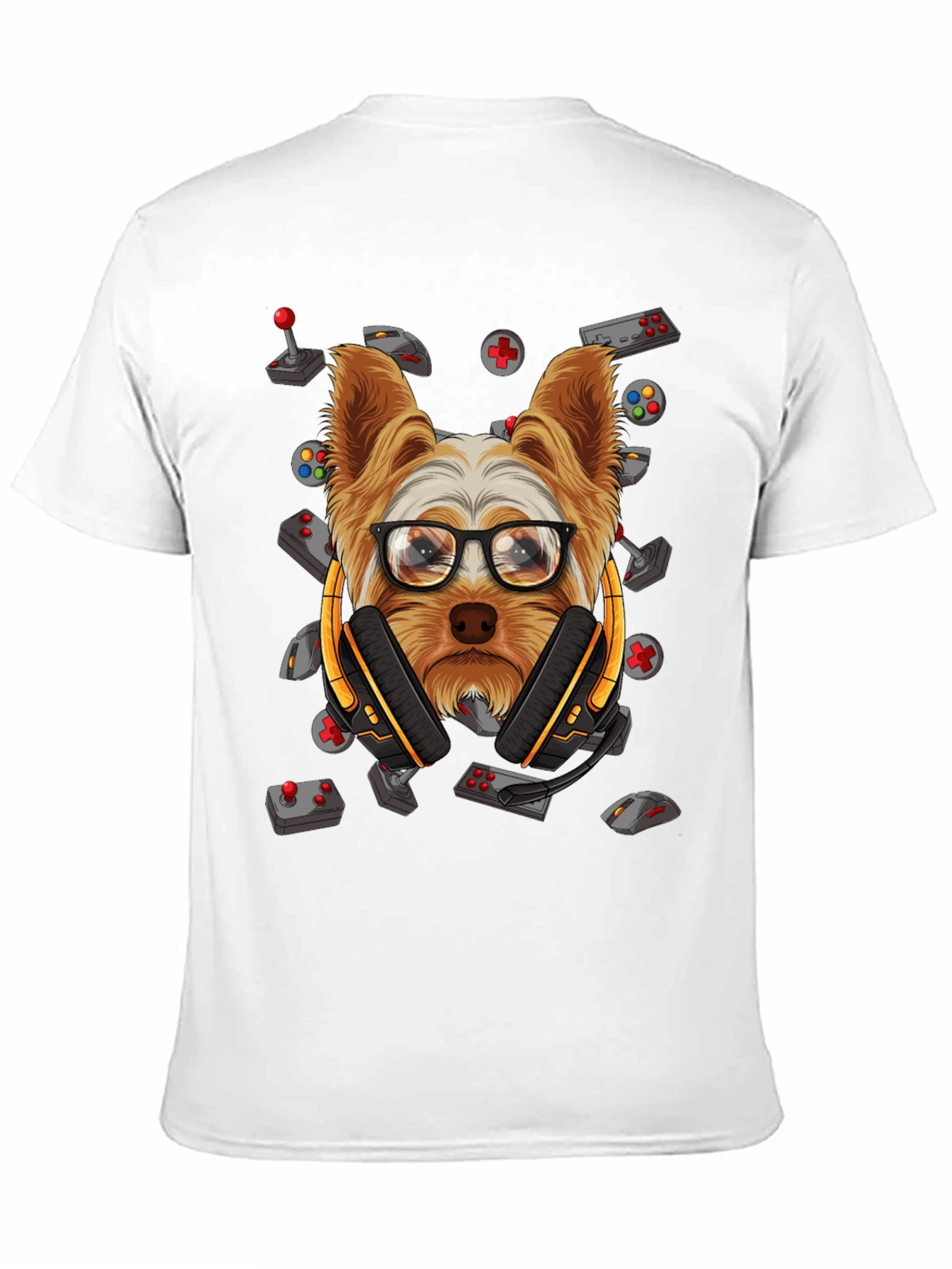 Gamer Dog Graphic T-Shirt