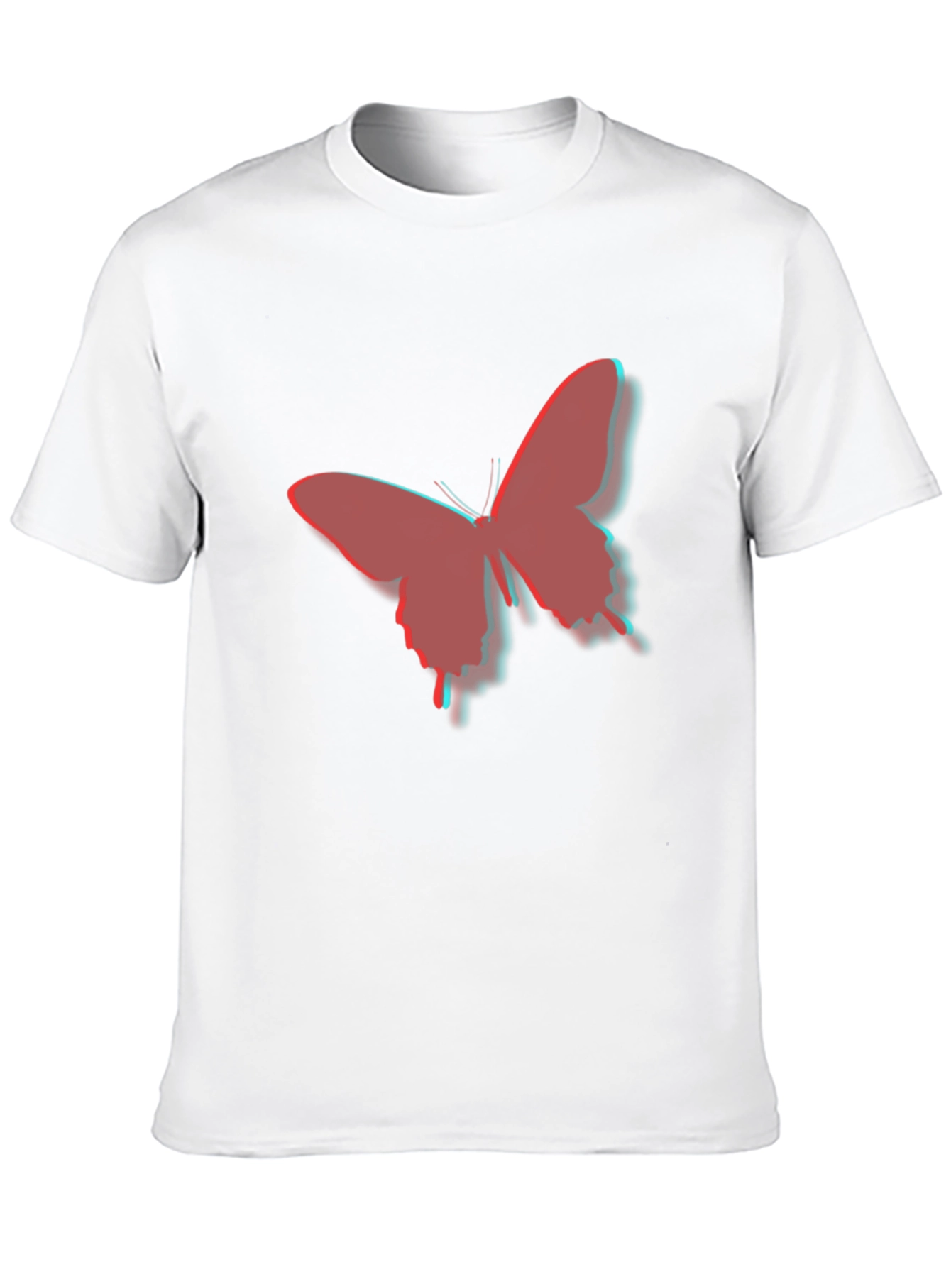 Mens Black Butterfly Graphic Tee
