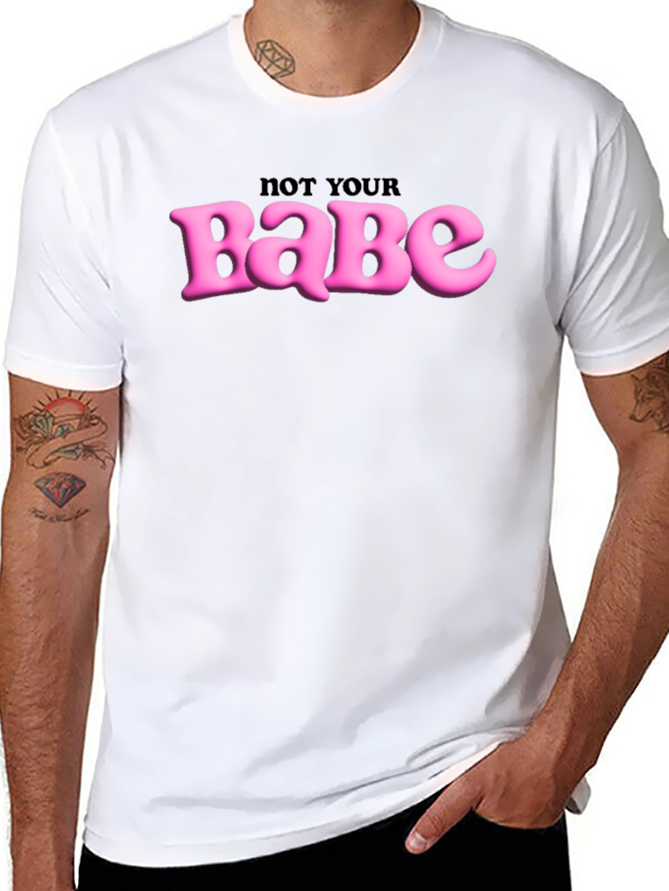 Not Your Babe Graphic Tee - Edgy Slogan T-Shirt