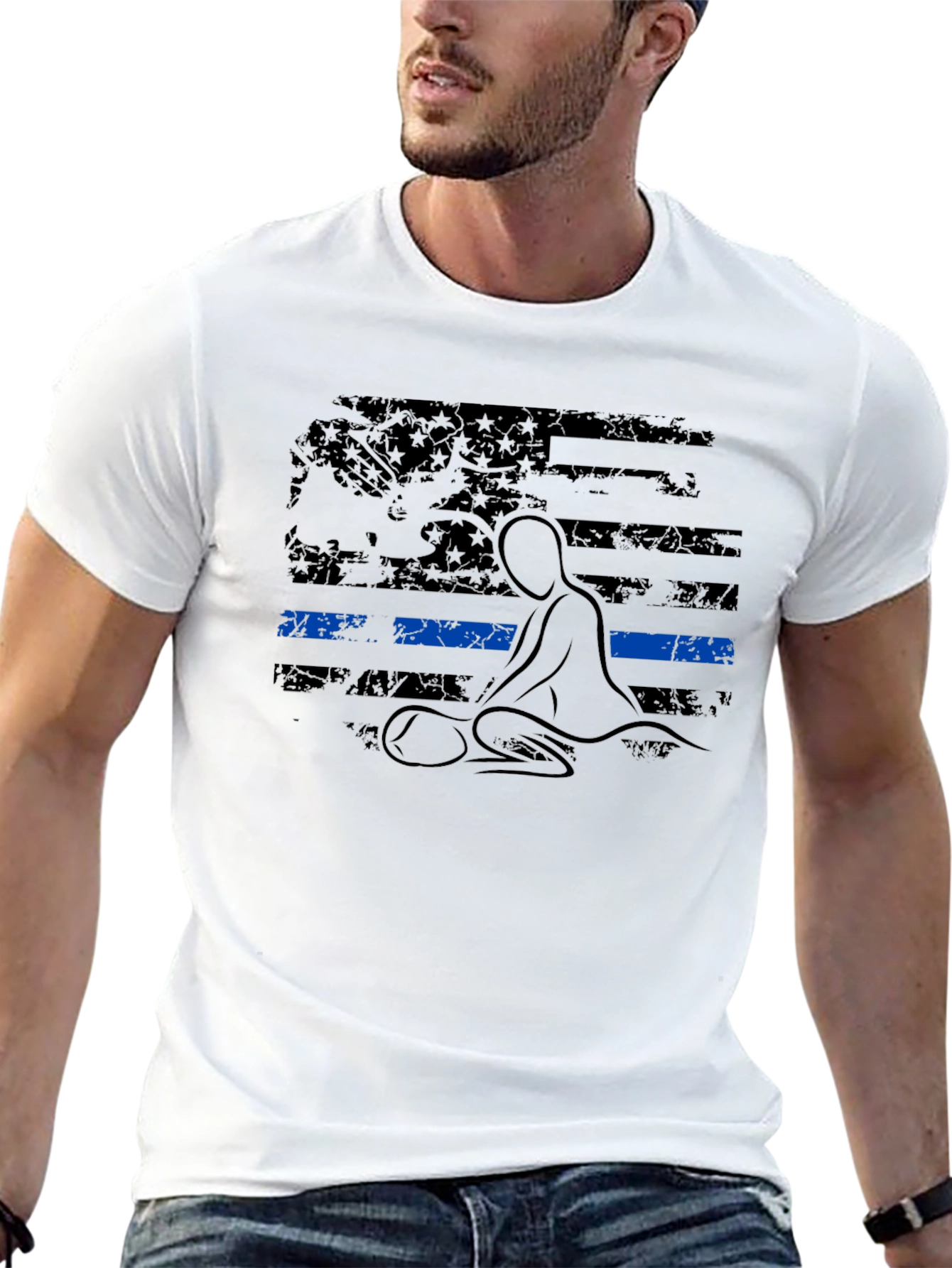 Thin Blue Line CPR Graphic T-Shirt