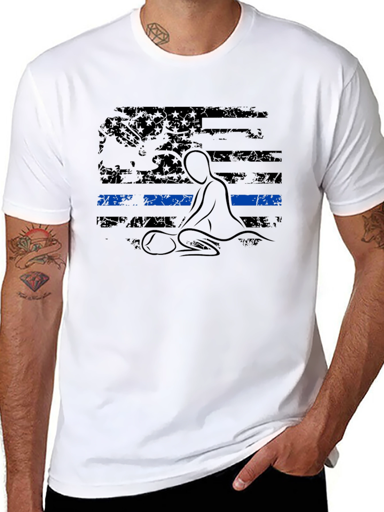 Thin Blue Line CPR Graphic T-Shirt