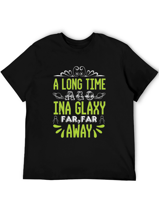 A Long Time Ago T-Shirt - Black Cotton Blend Graphic Tee