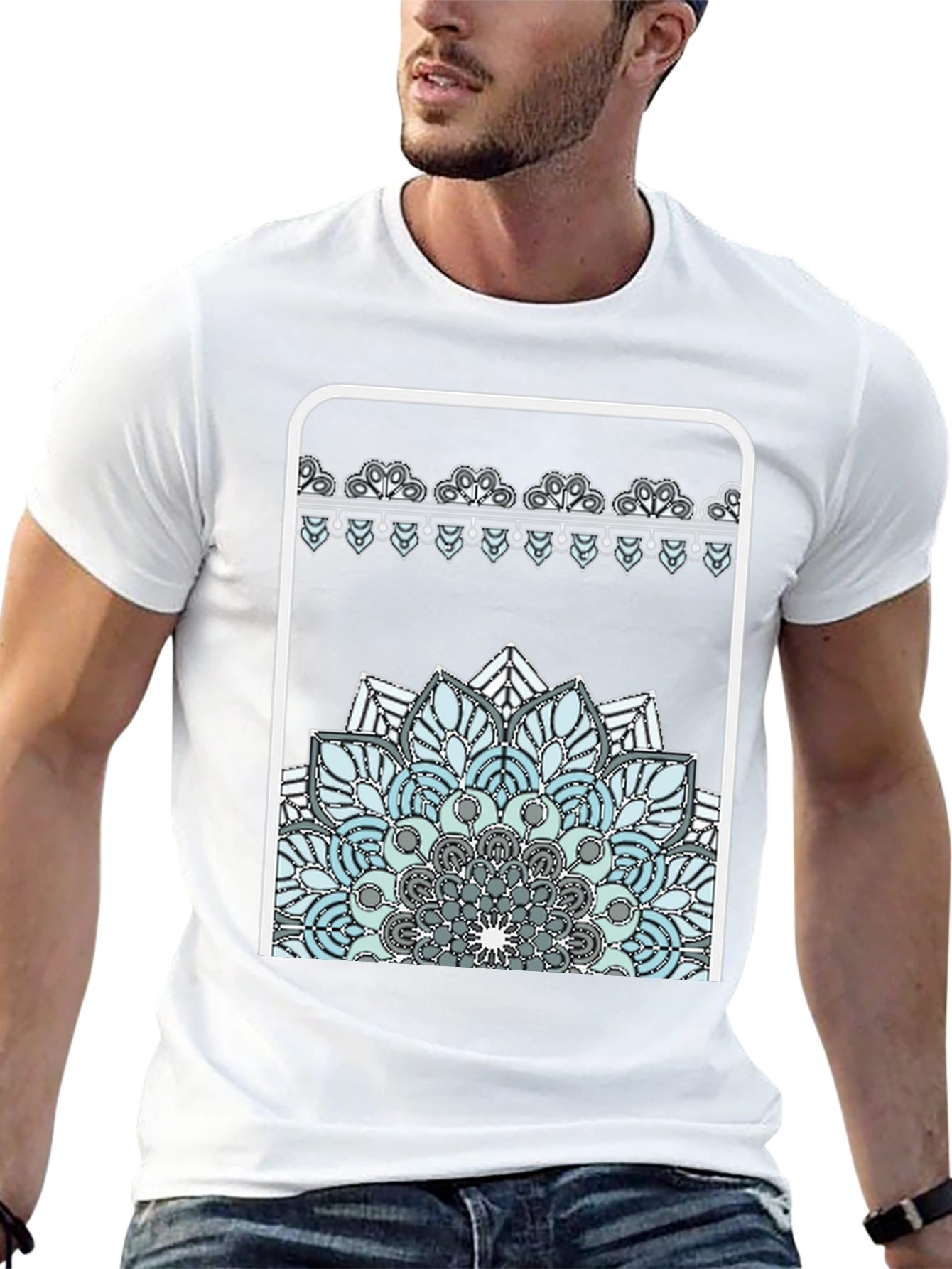 Mandala Graphic Black T-Shirt