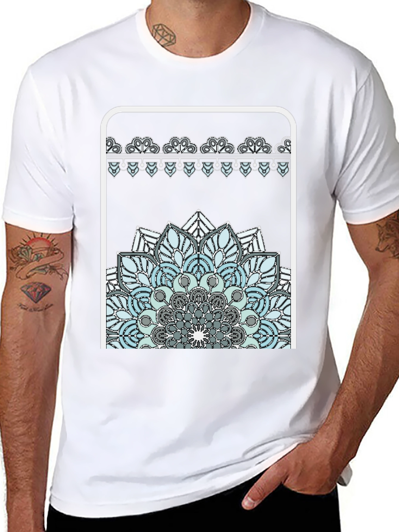 Mandala Graphic Black T-Shirt