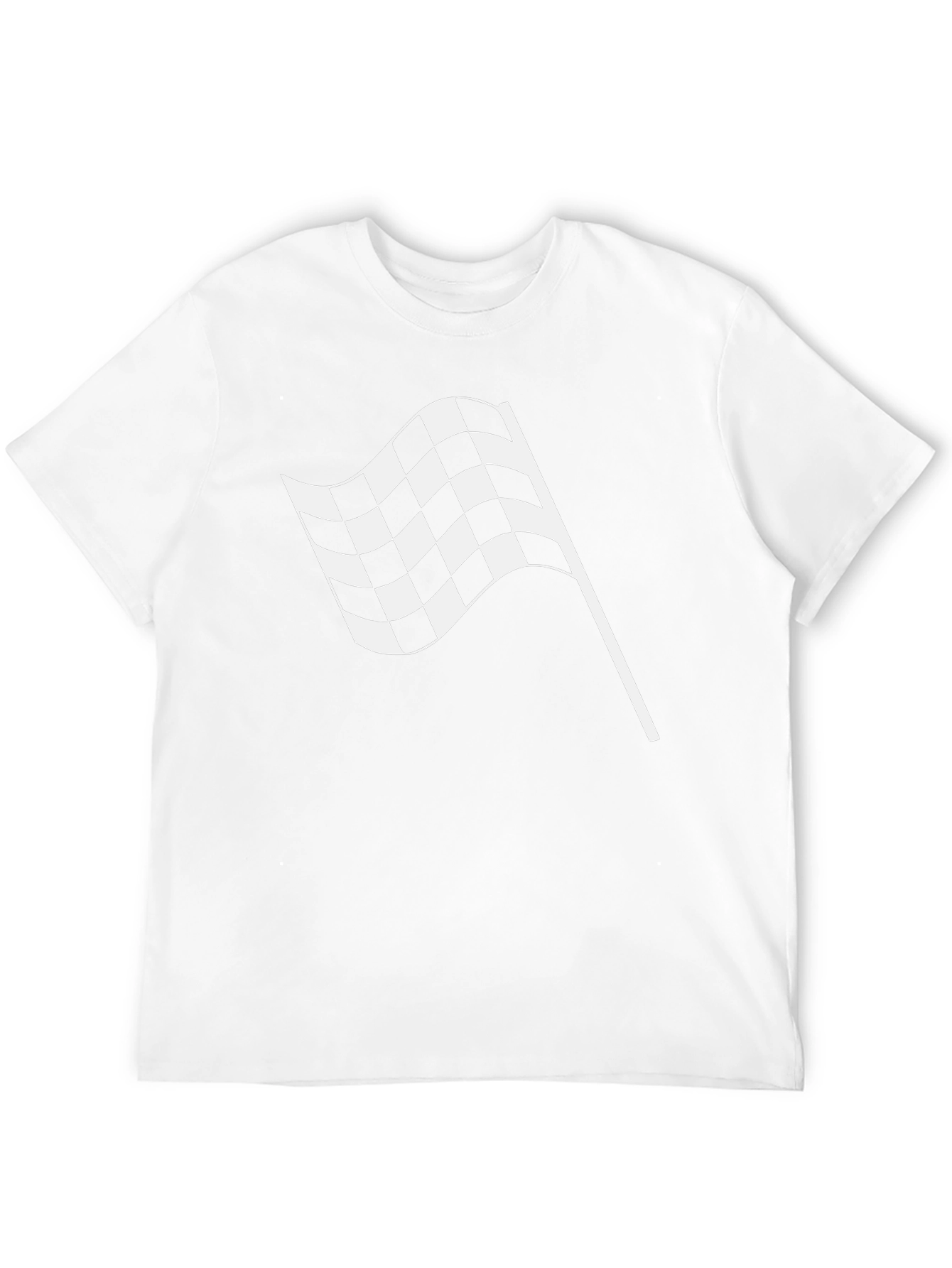 Checkered Flag Graphic Tee - Racing Fan Apparel