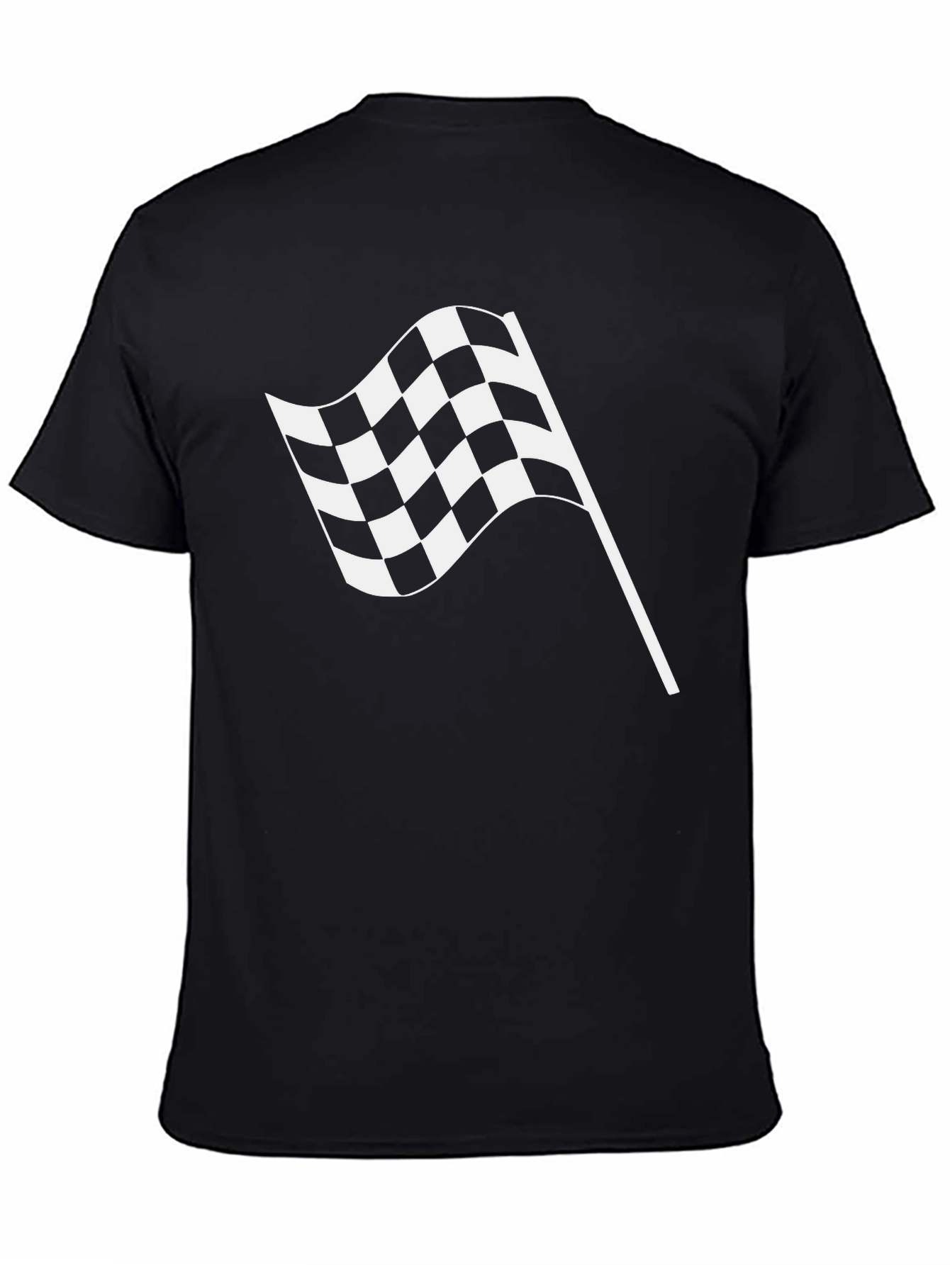 Checkered Flag Graphic Tee - Racing Fan Apparel