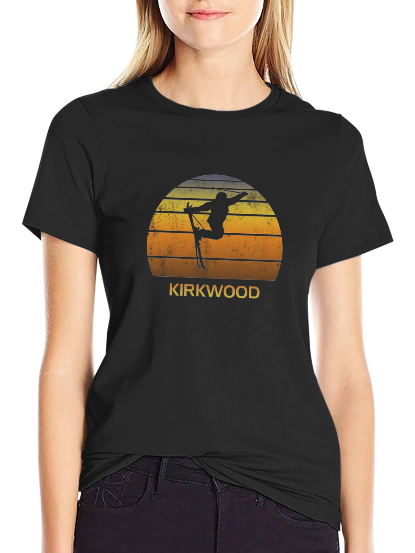 Kirkwood Retro Skiing Graphic T-Shirt