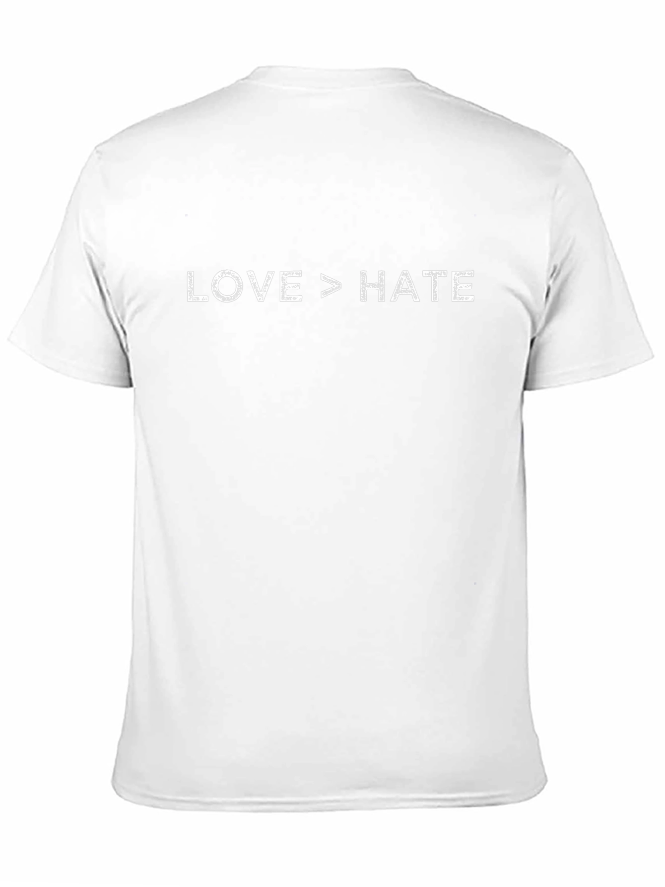 Love > Hate Graphic T-Shirt - Black