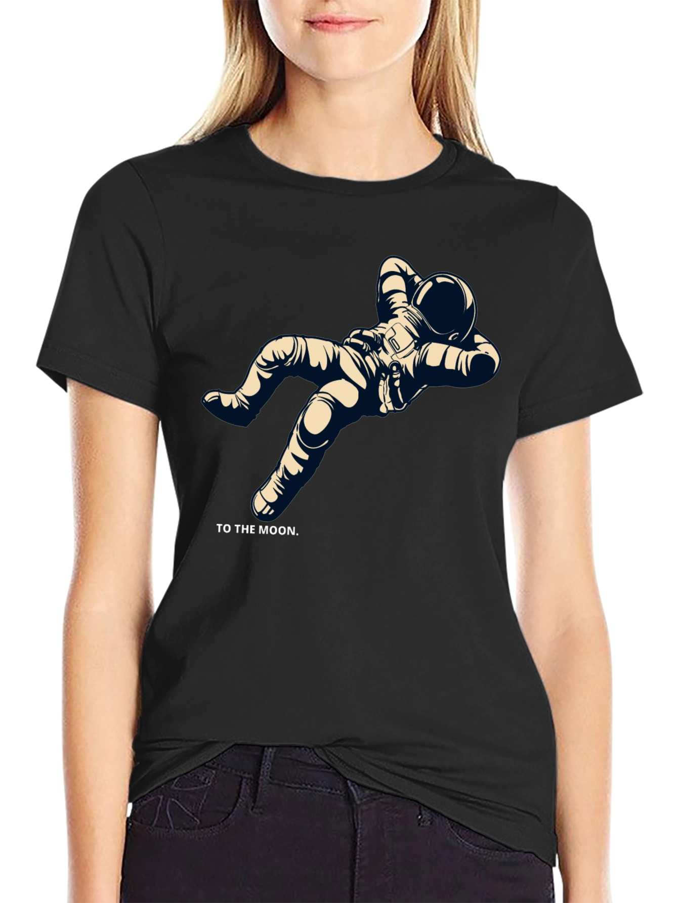 To the Moon Astronaut Graphic Tee - Relaxed Fit