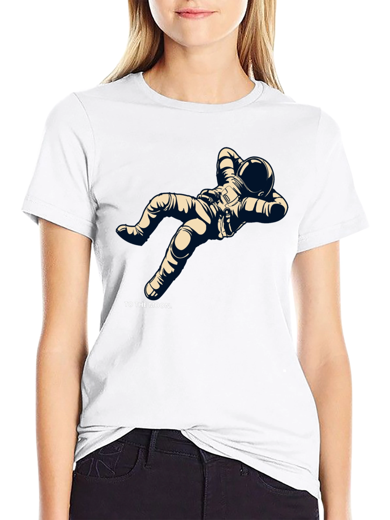 To the Moon Astronaut Graphic Tee - Relaxed Fit