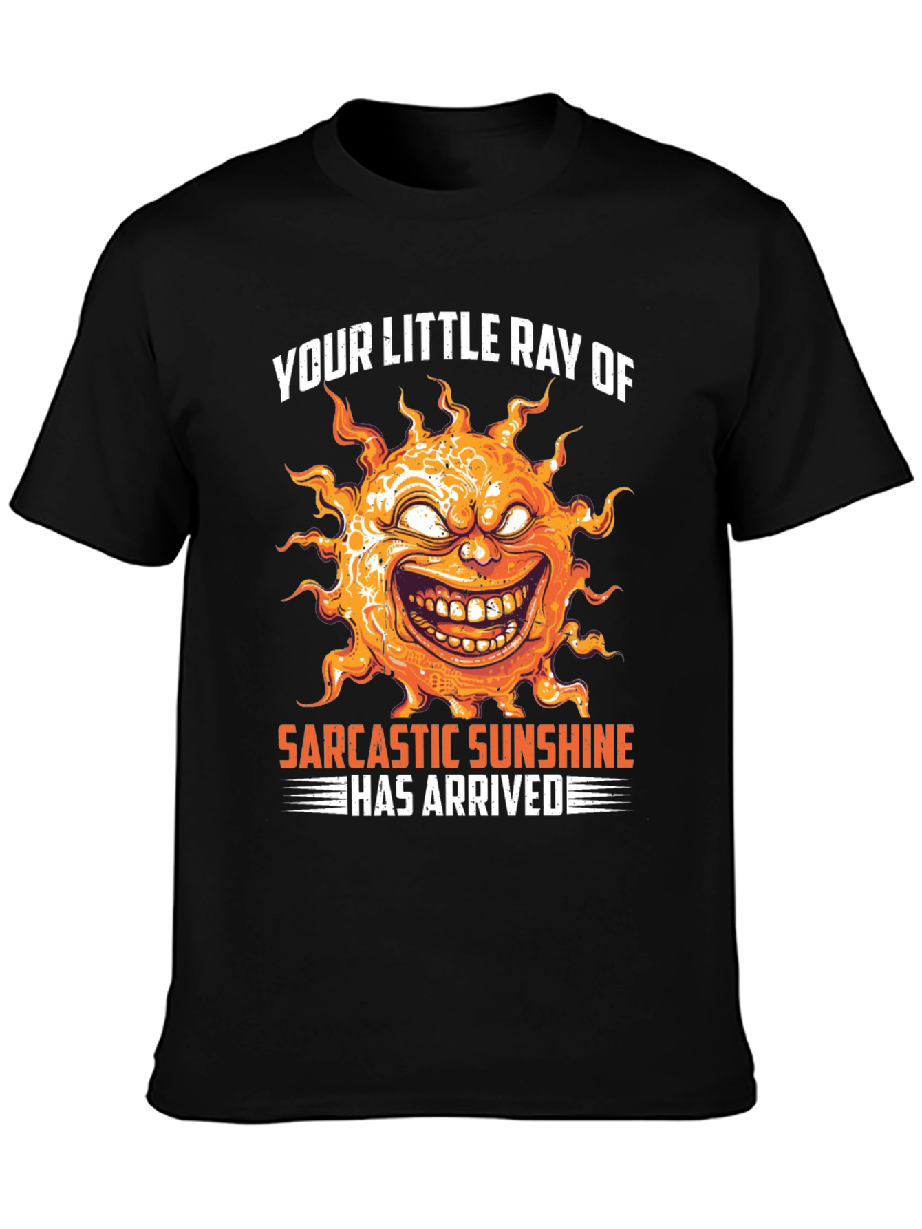 Sarcastic Sunshine Graphic T-Shirt - Unisex Black Tee
