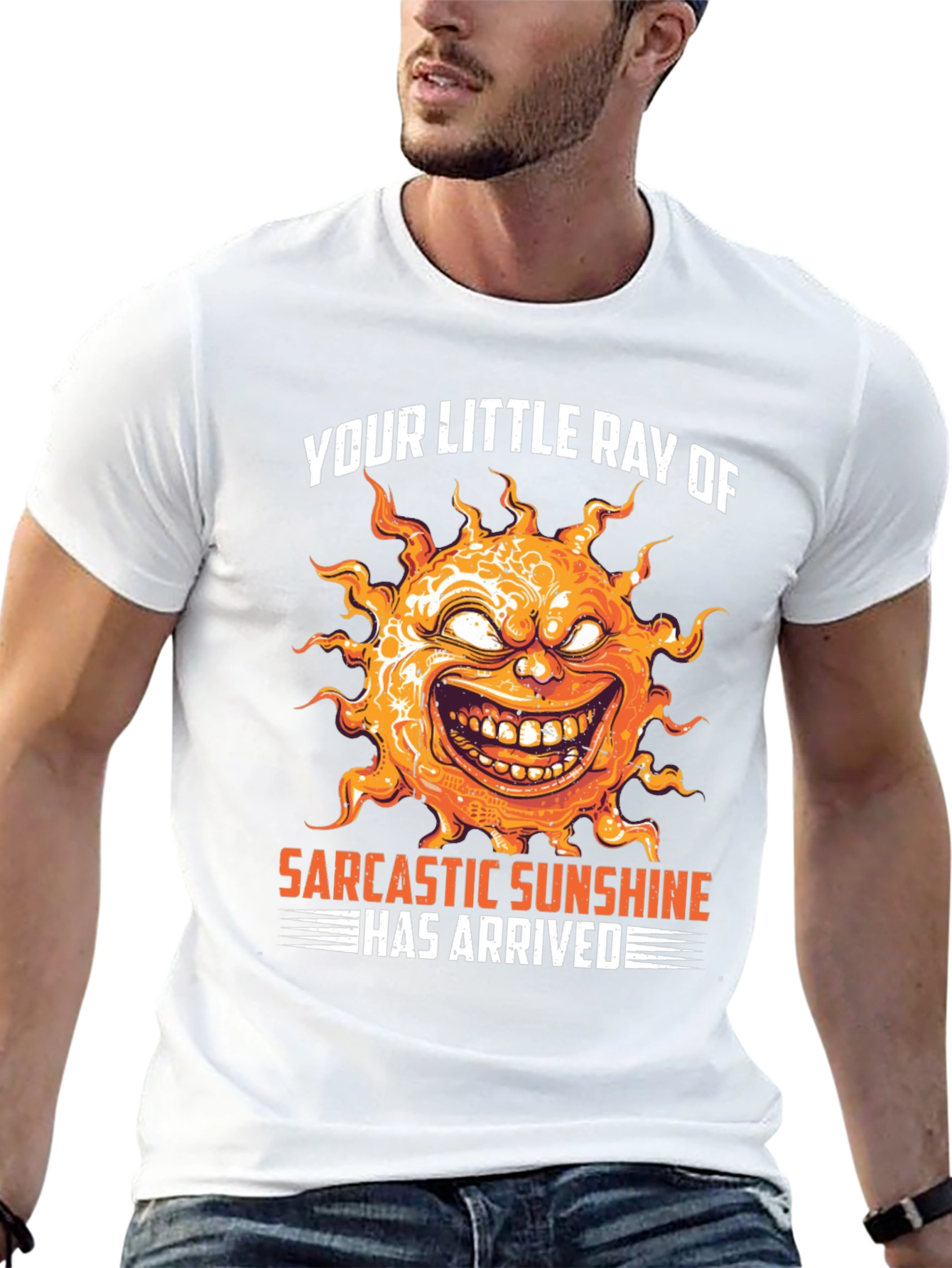 Sarcastic Sunshine Graphic T-Shirt - Unisex Black Tee
