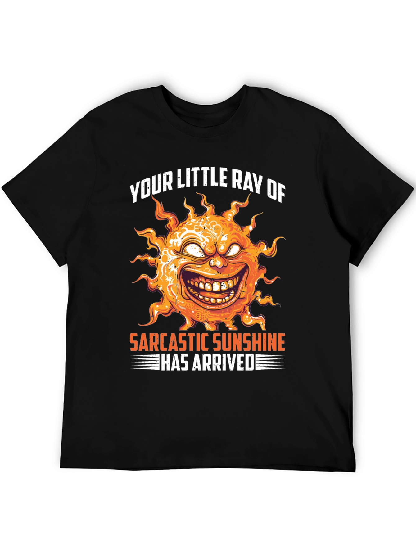 Sarcastic Sunshine Graphic T-Shirt - Unisex Black Tee