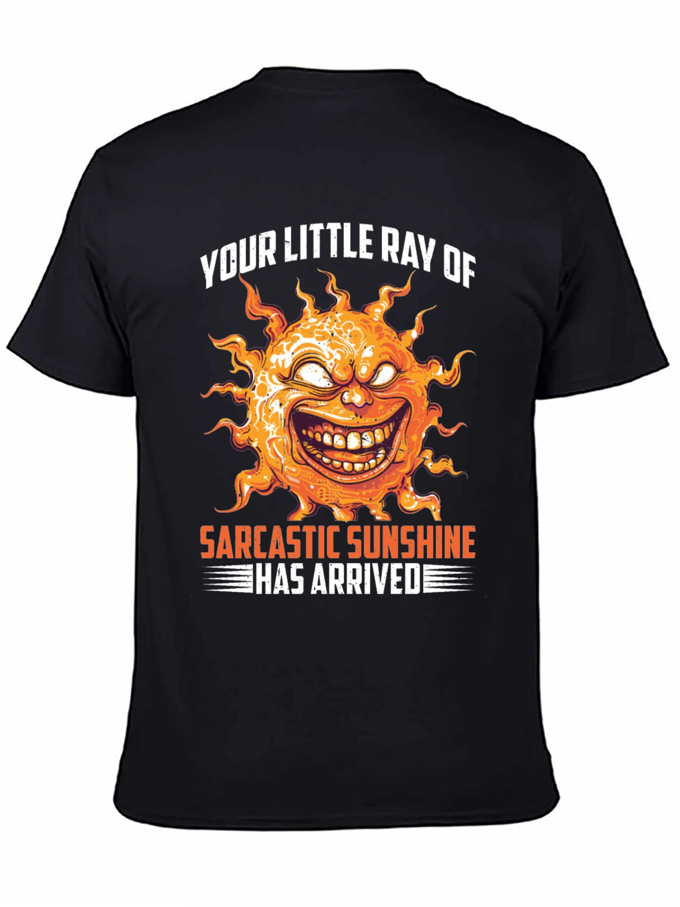 Sarcastic Sunshine Graphic T-Shirt - Unisex Black Tee