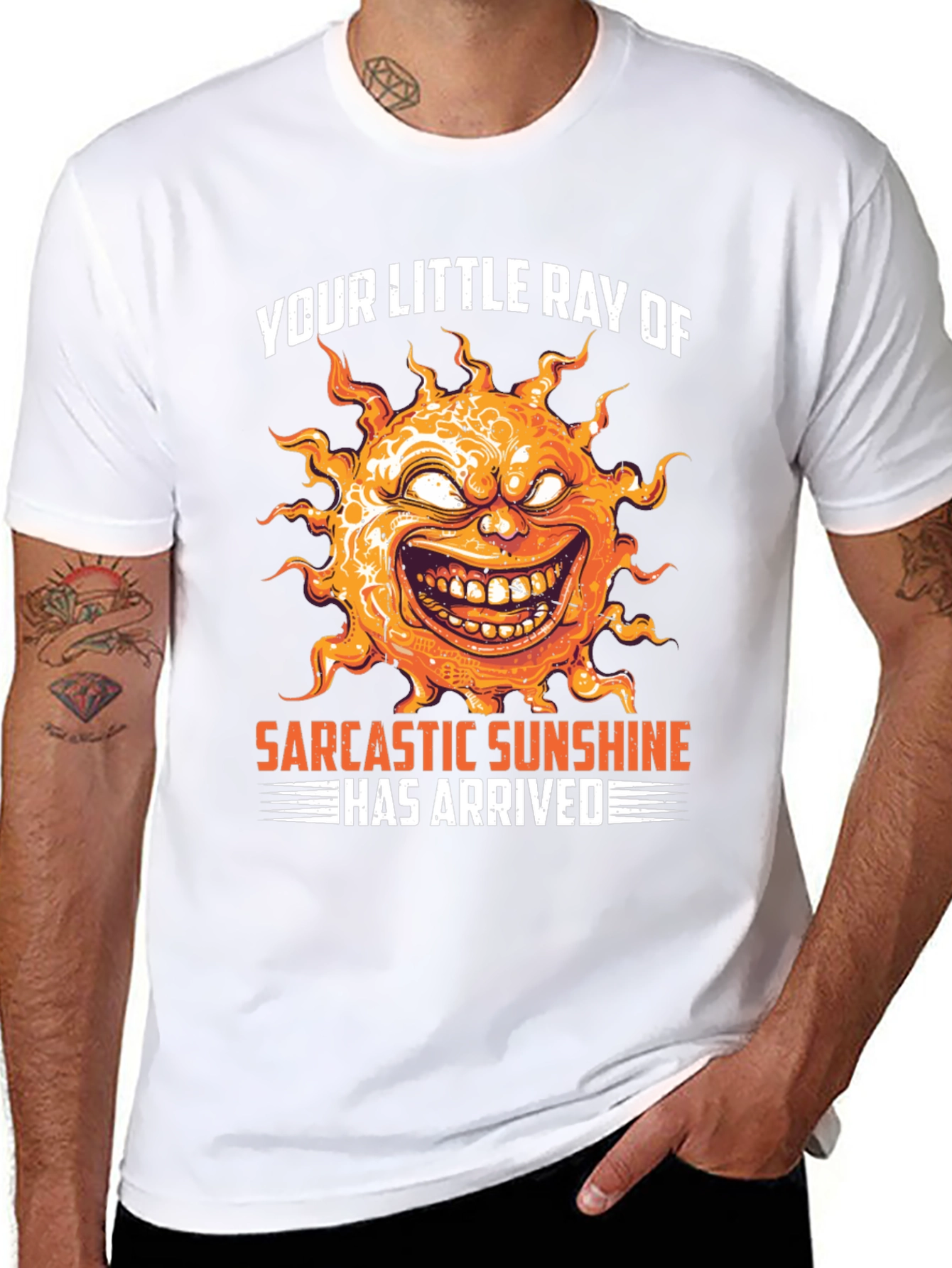 Sarcastic Sunshine Graphic T-Shirt - Unisex Black Tee