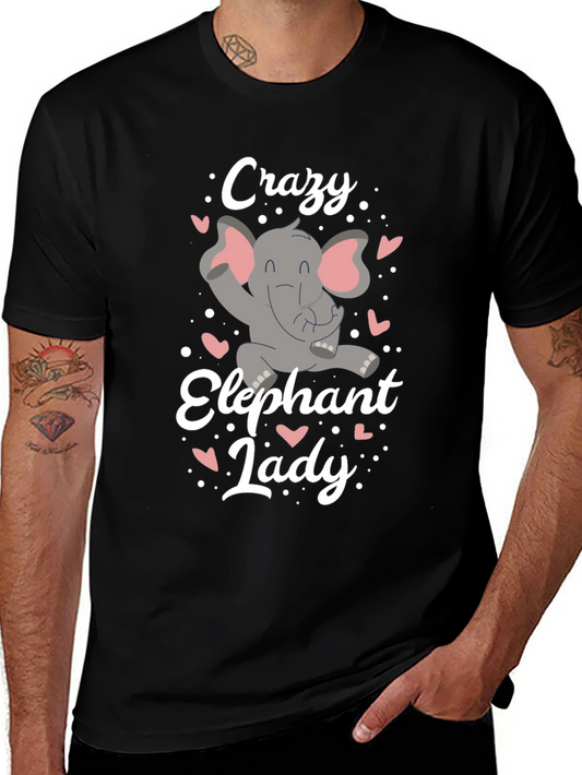 Crazy Elephant Lady T-Shirt