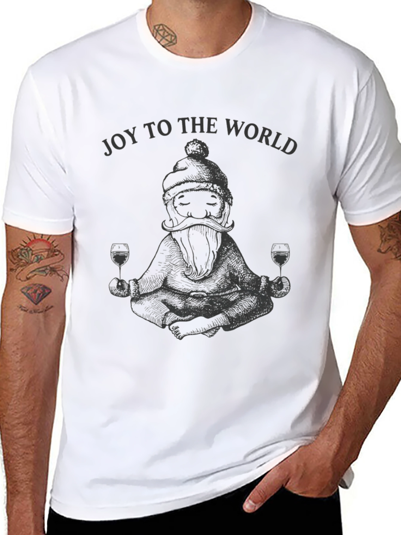 Joy To The World Santa T-Shirt