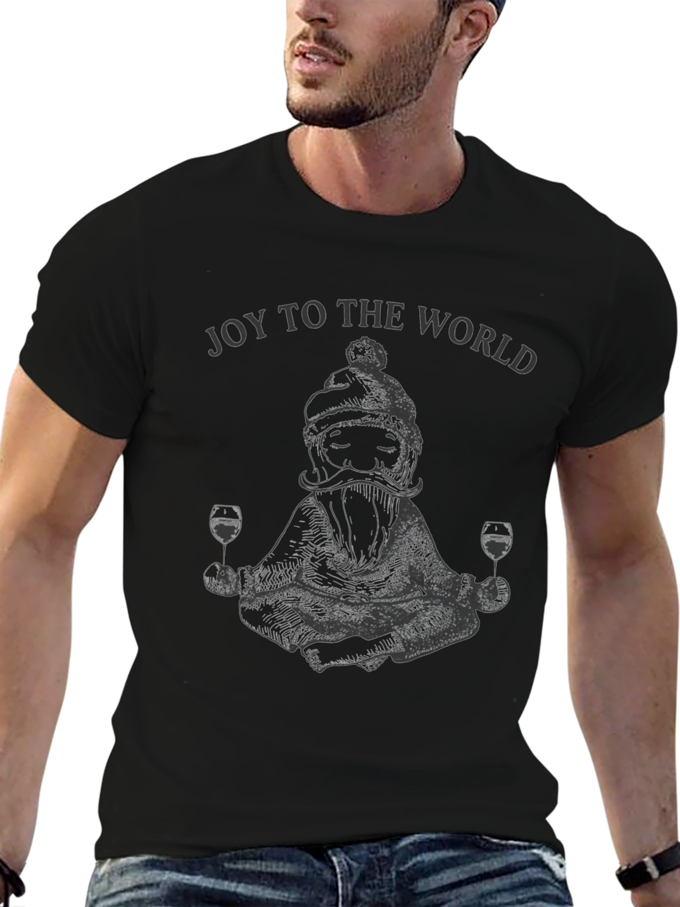 Joy To The World Santa T-Shirt