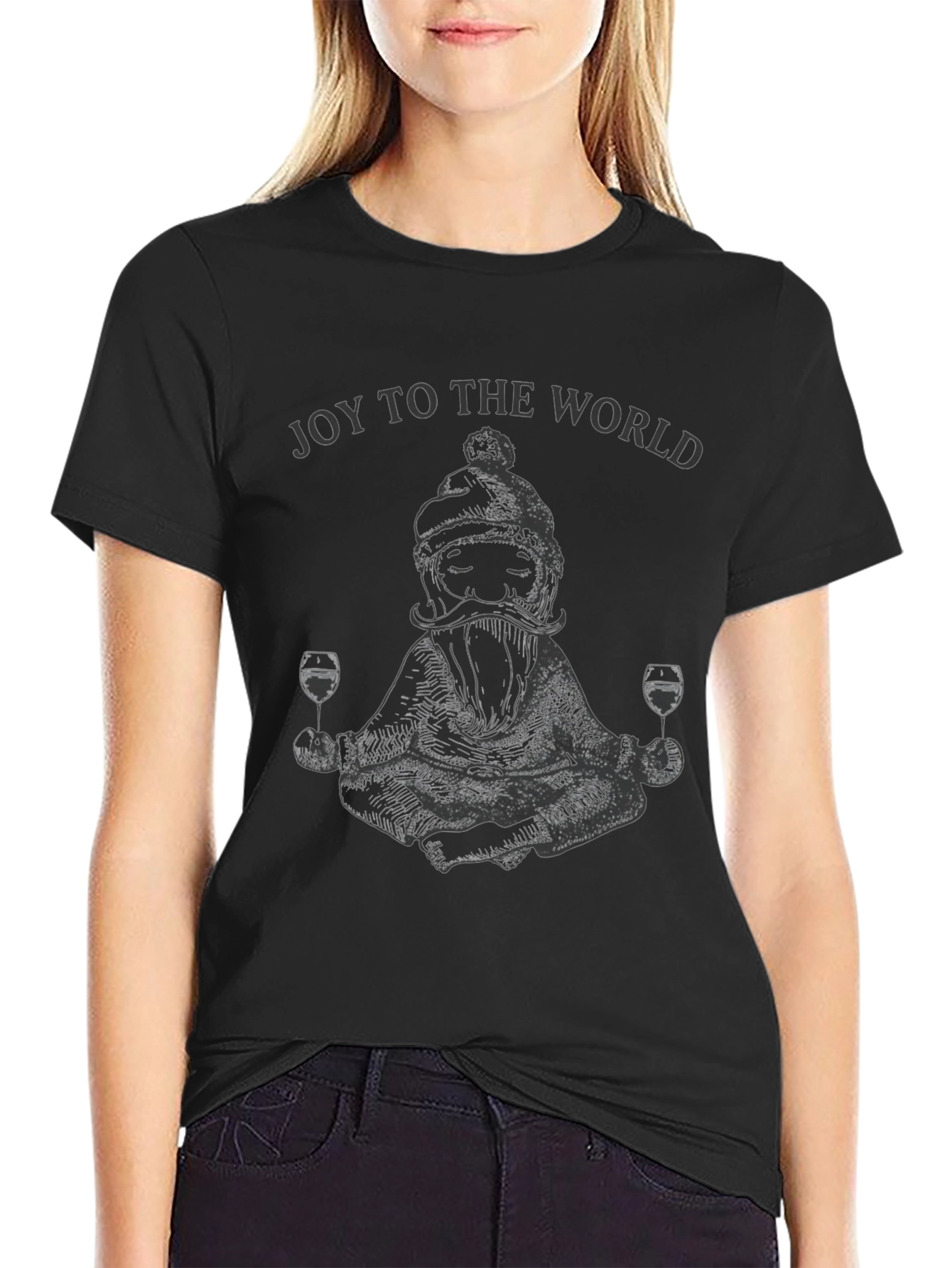 Joy To The World Santa T-Shirt