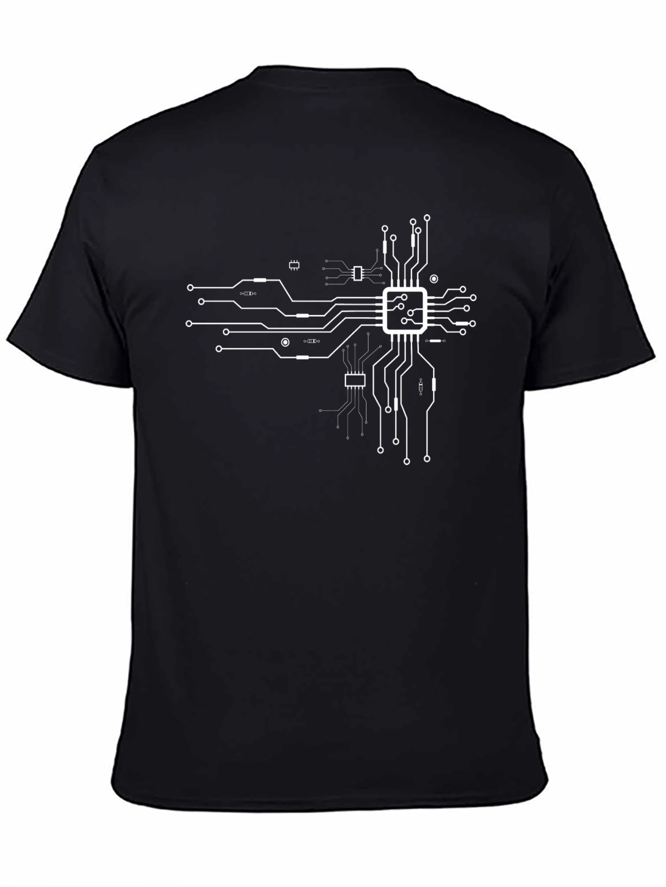 Circuit Board Graphic Tee - Black