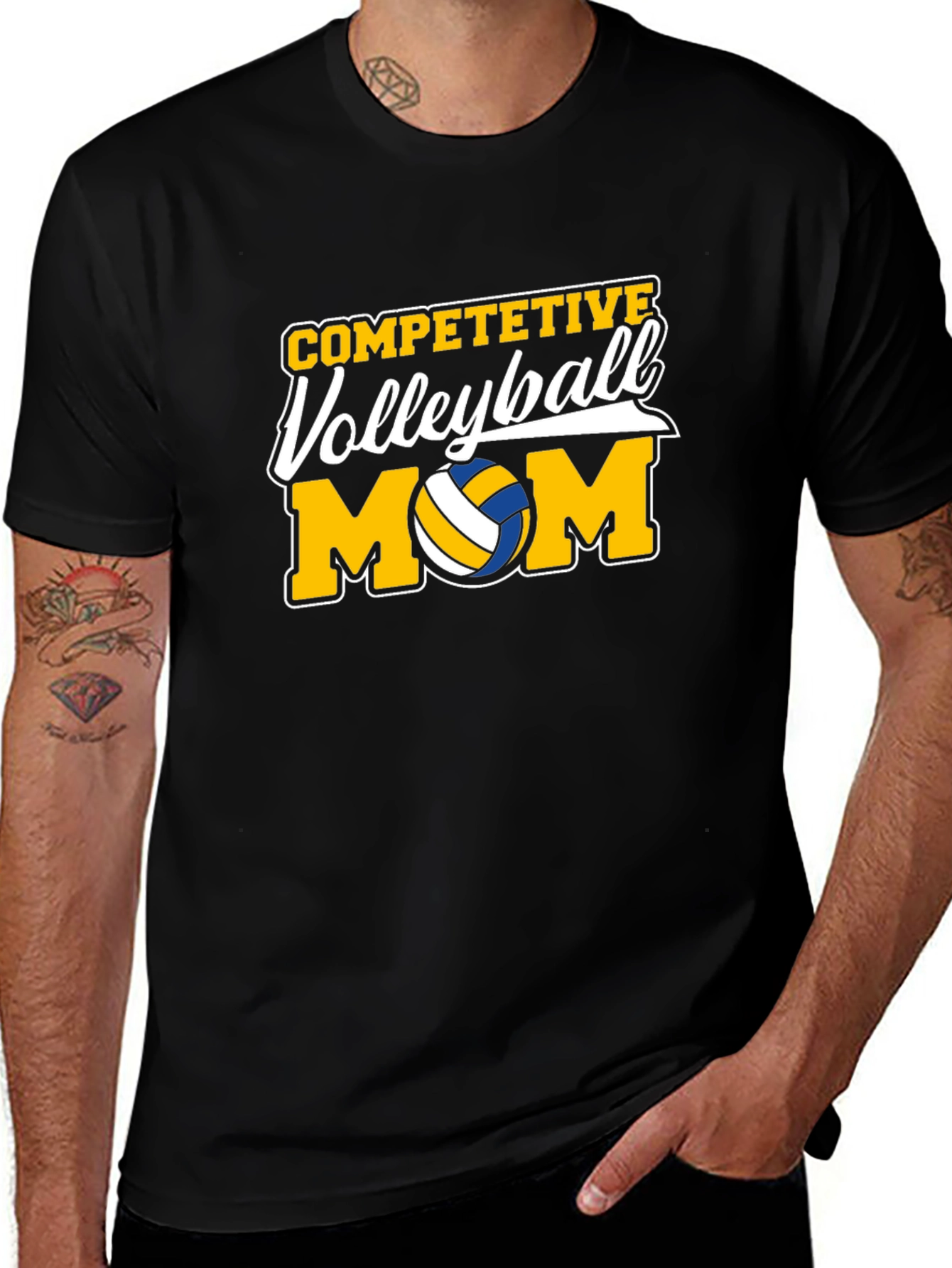 Competitive Volleyball Mom T-Shirt