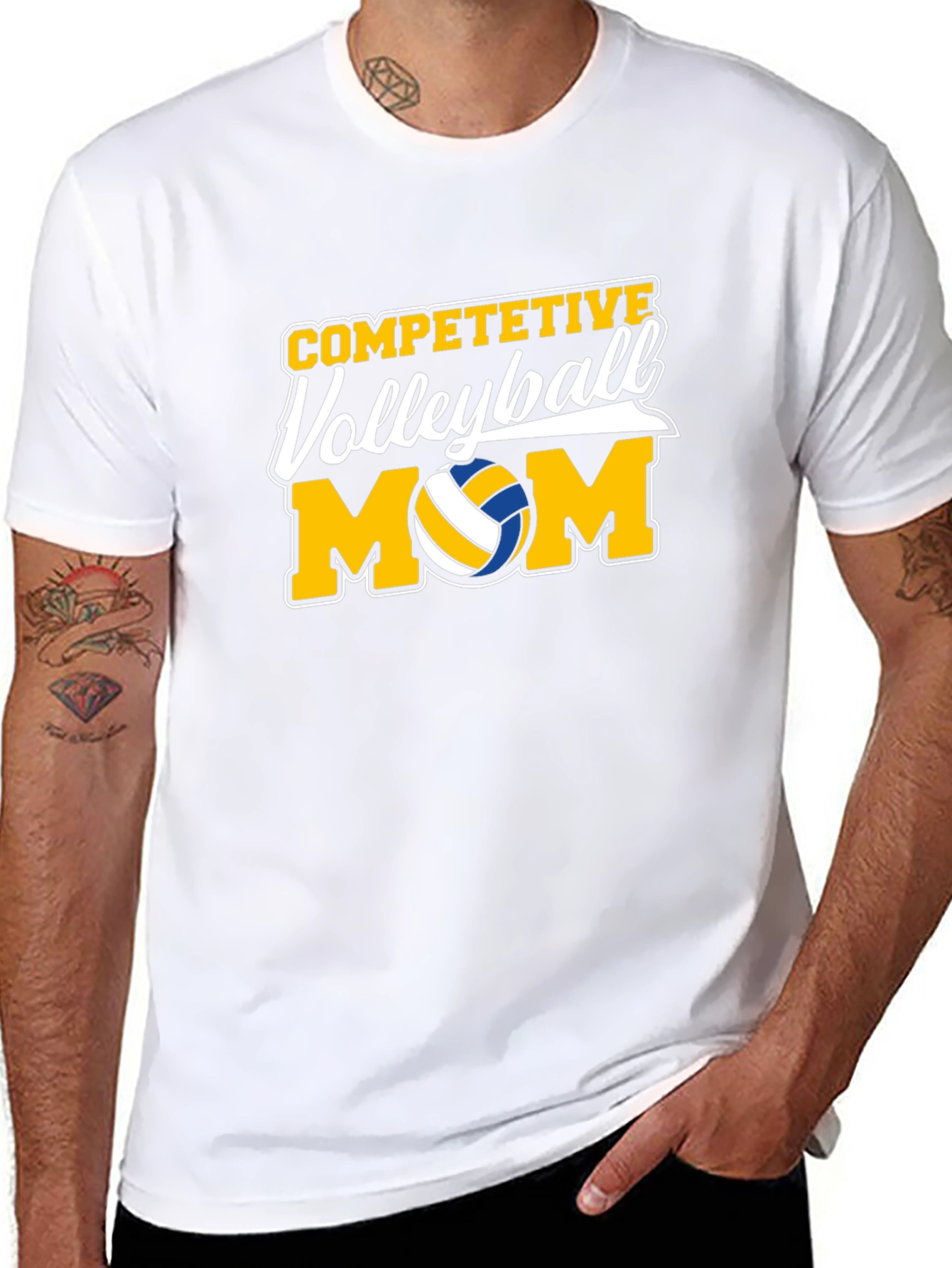 Competitive Volleyball Mom T-Shirt