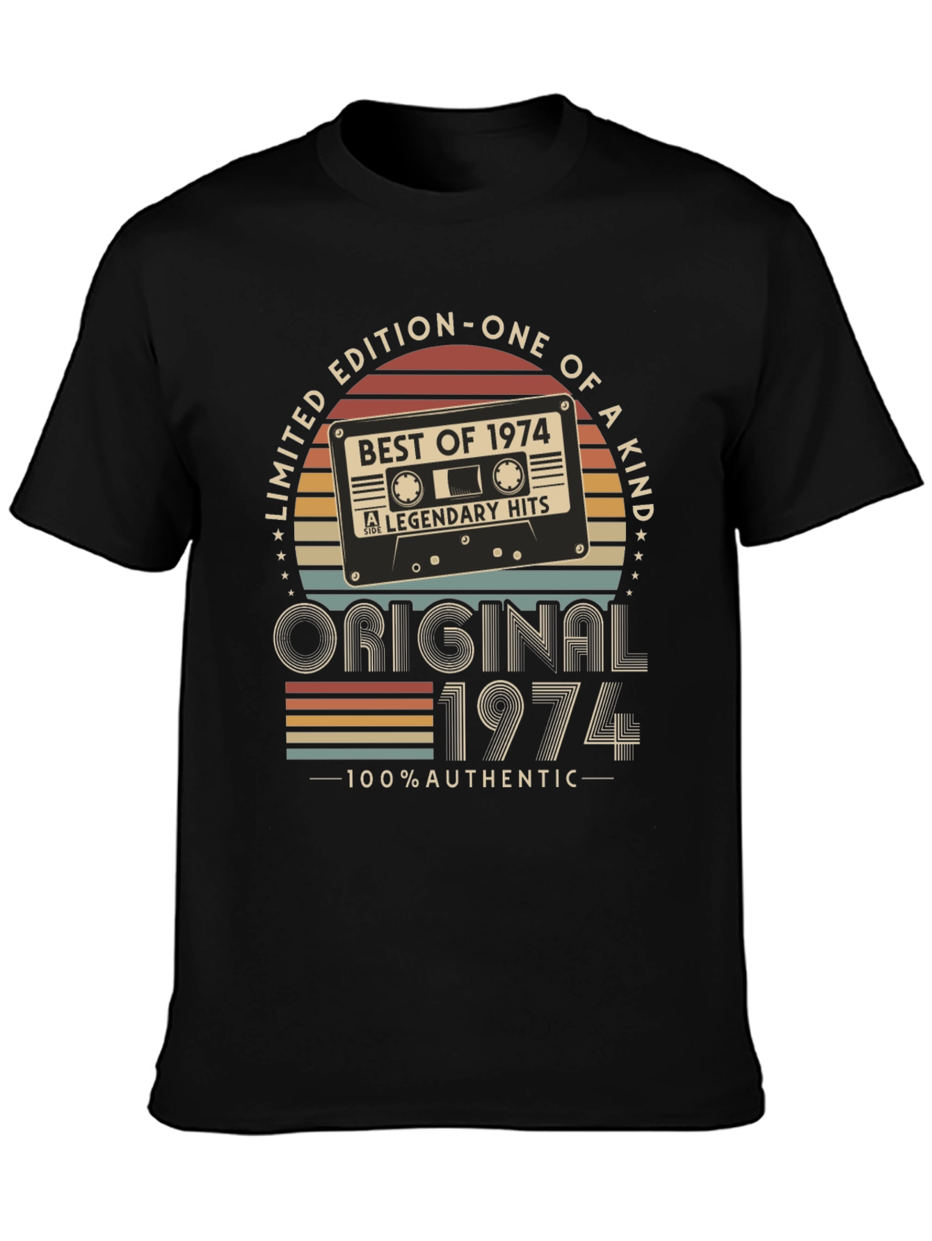 Limited Edition 1974 Cassette Tape Graphic T-Shirt