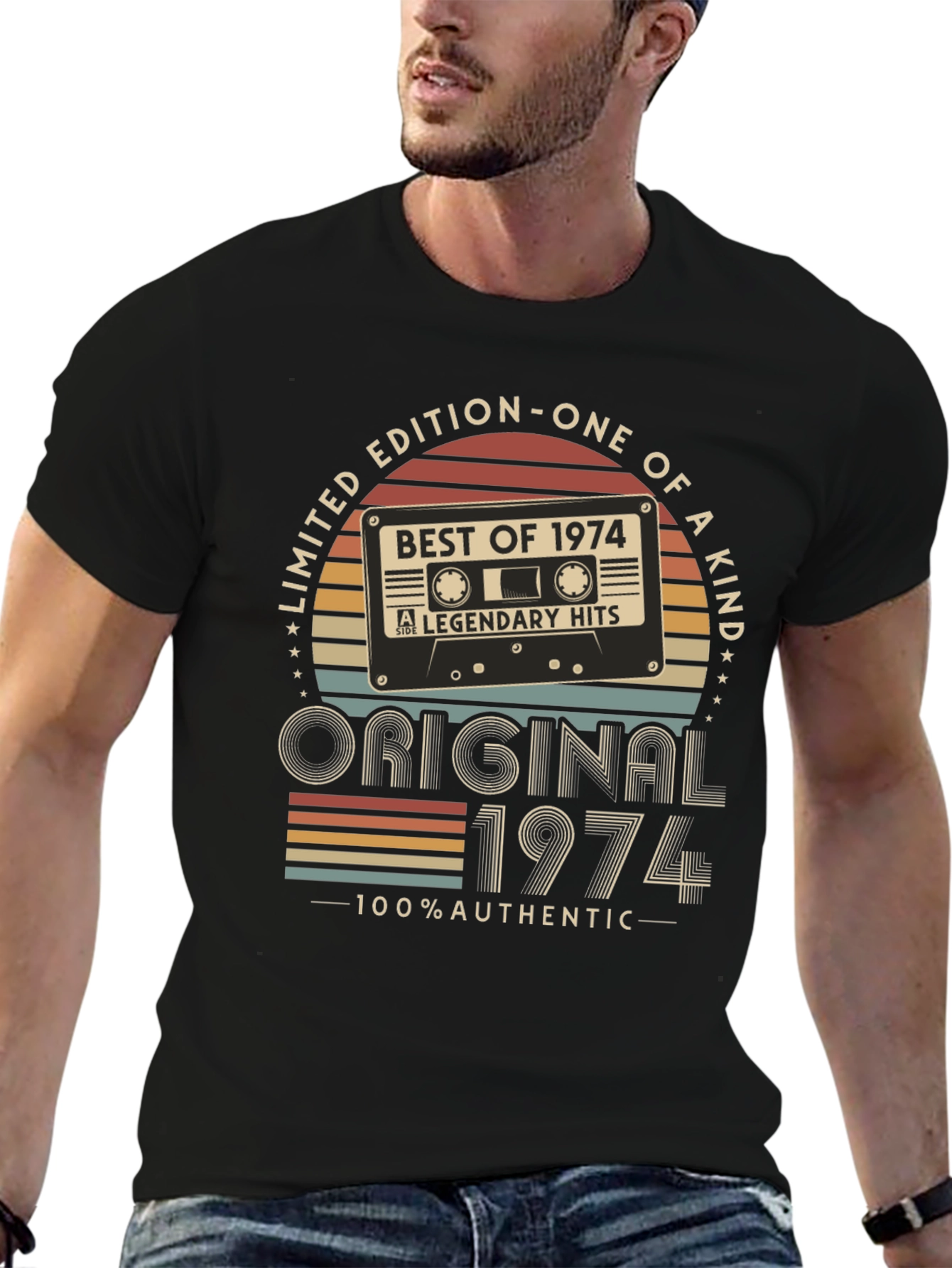 Limited Edition 1974 Cassette Tape Graphic T-Shirt