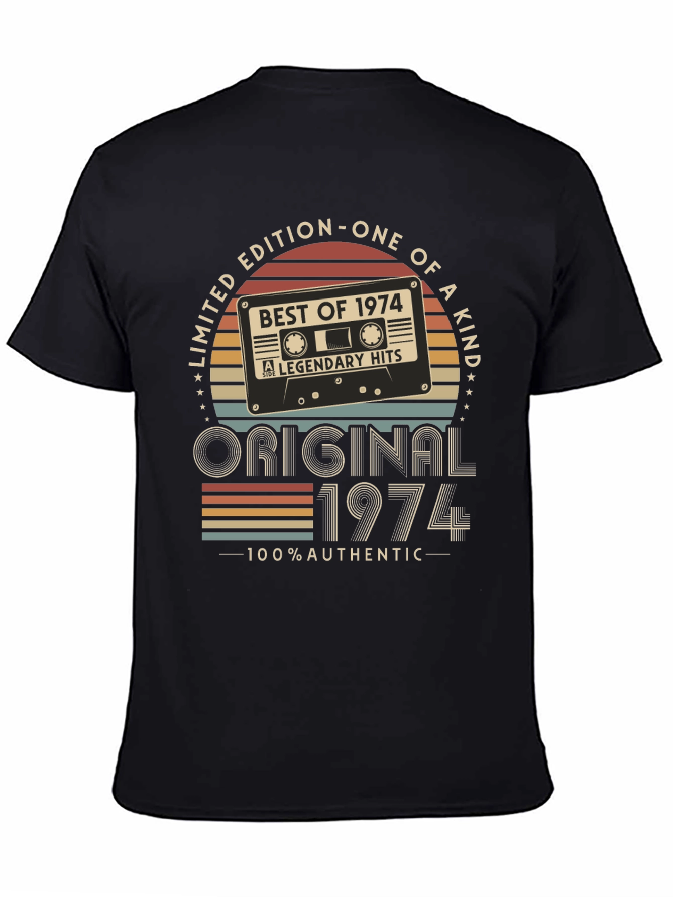 Limited Edition 1974 Cassette Tape Graphic T-Shirt