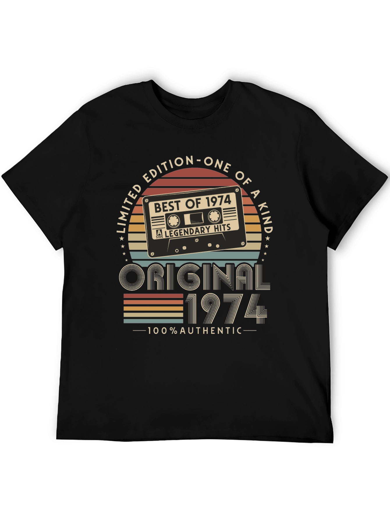 Limited Edition 1974 Cassette Tape Graphic T-Shirt