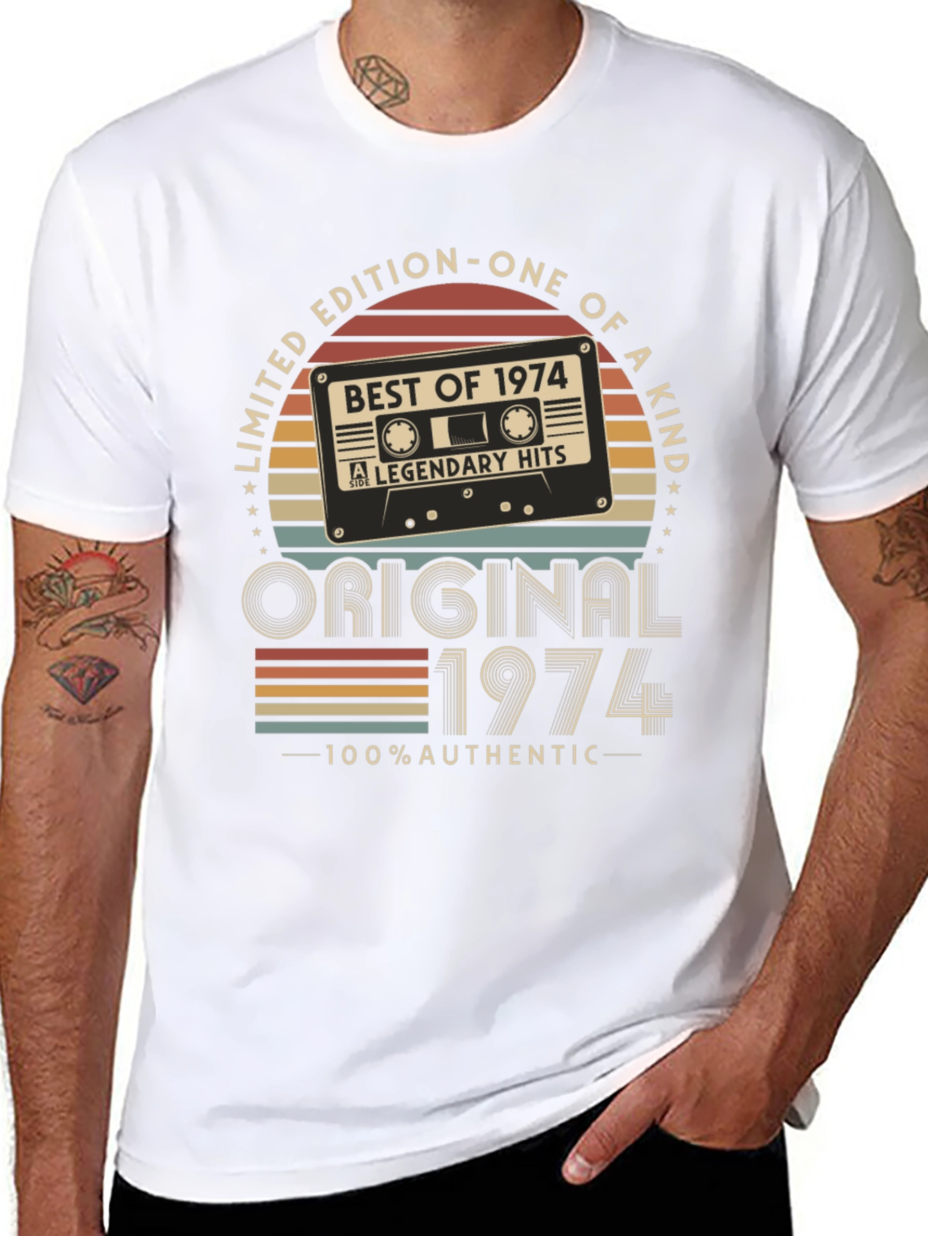 Limited Edition 1974 Cassette Tape Graphic T-Shirt
