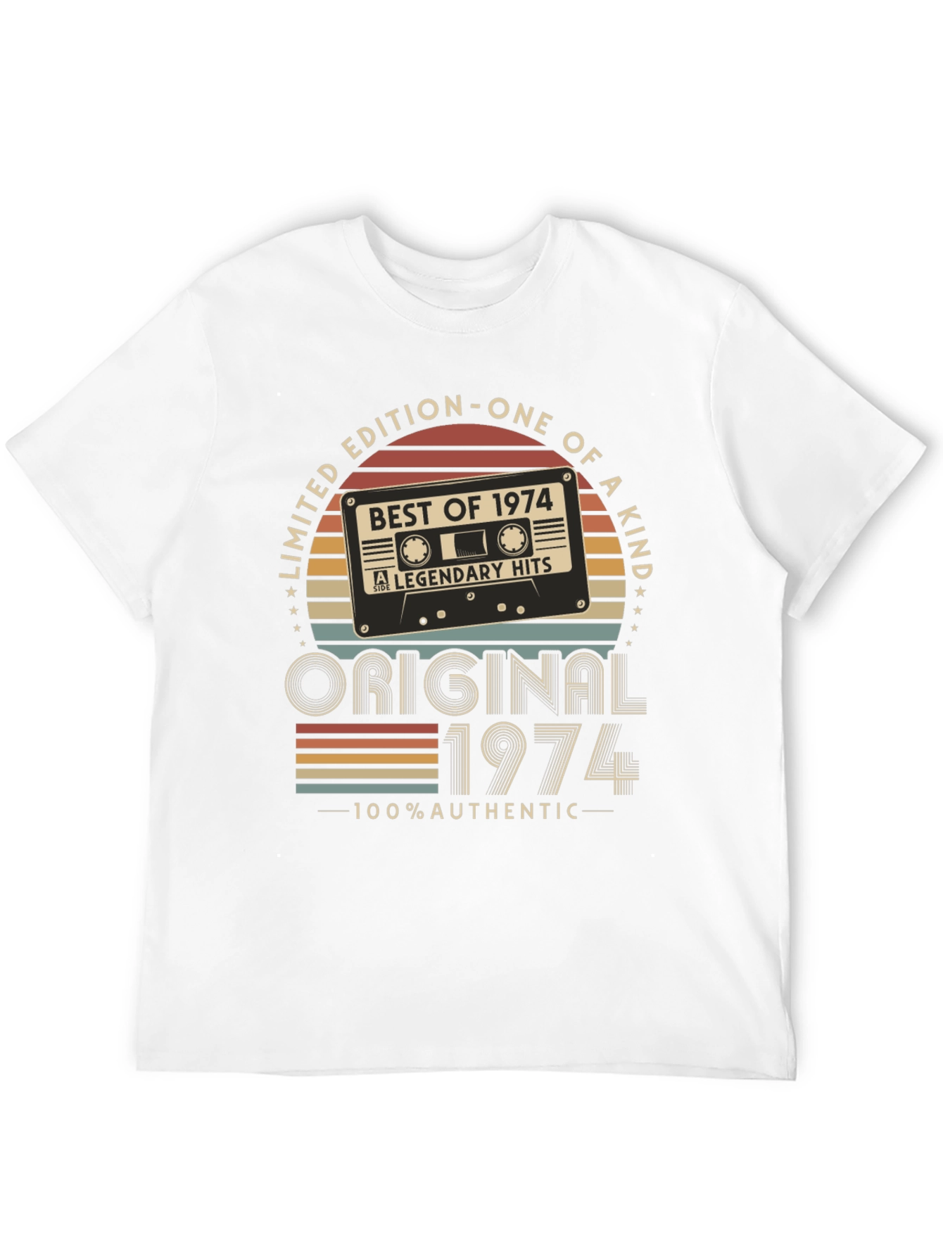 Limited Edition 1974 Cassette Tape Graphic T-Shirt