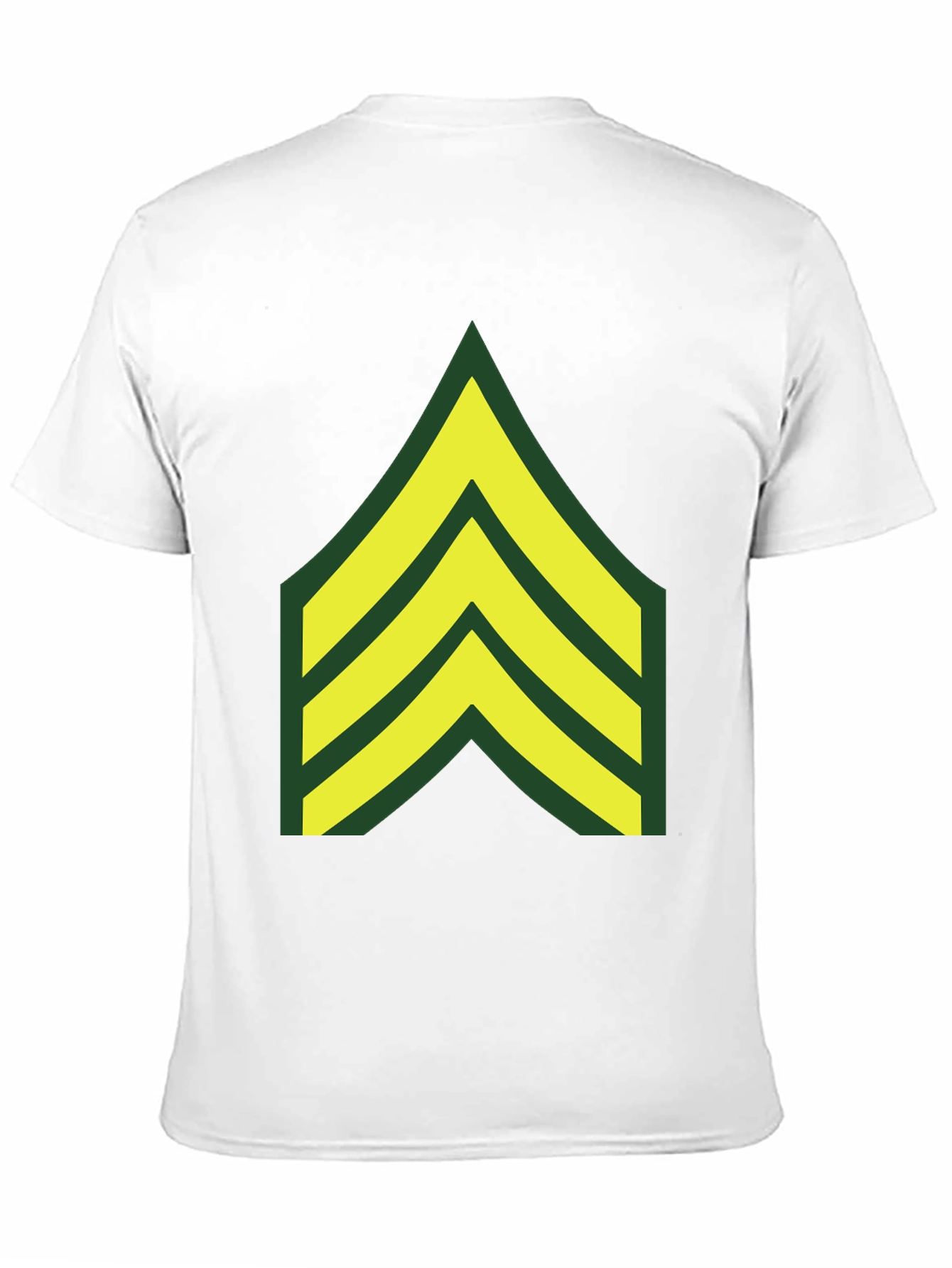 Military Chevron Graphic Tee - Black