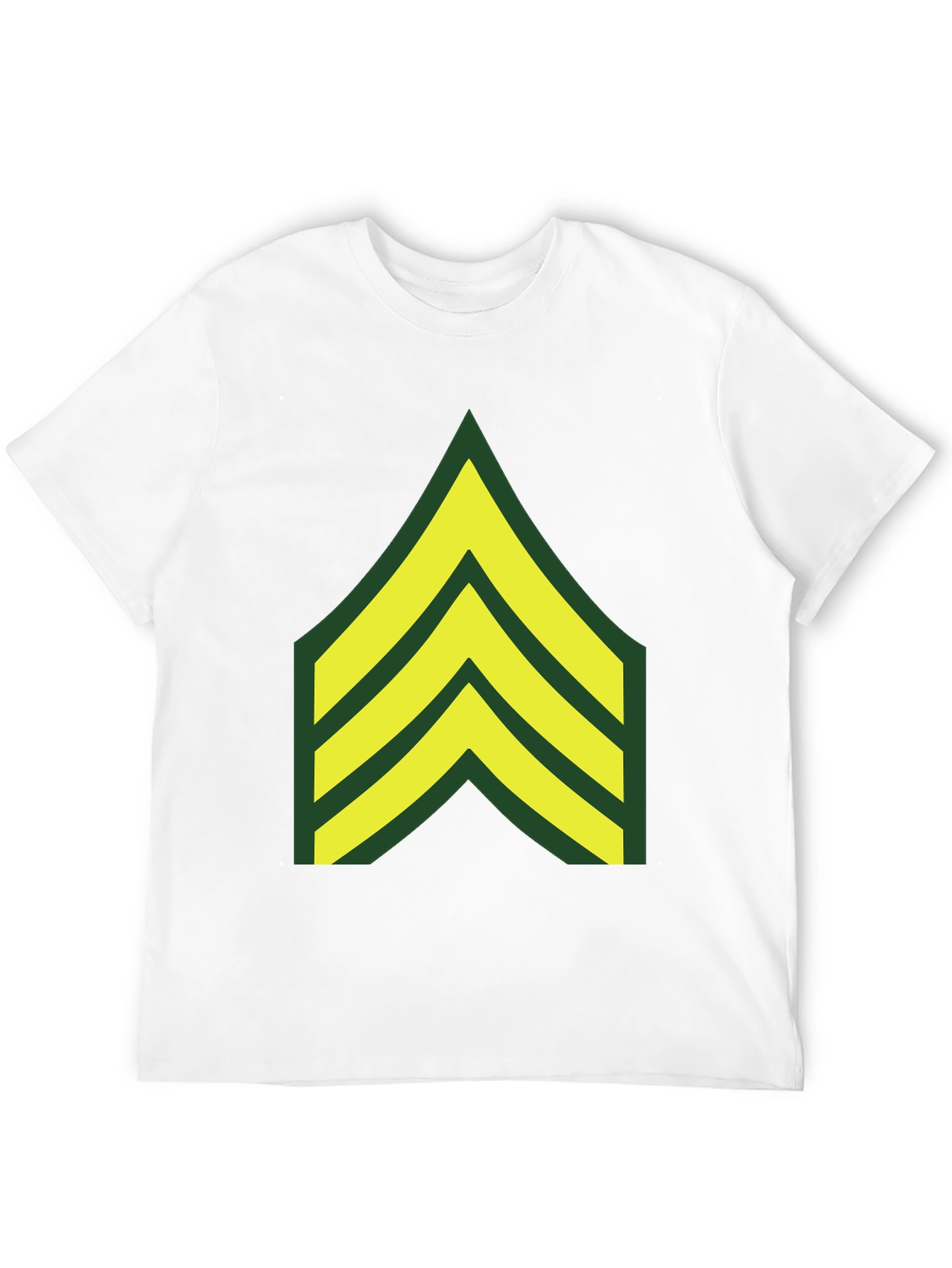 Military Chevron Graphic Tee - Black