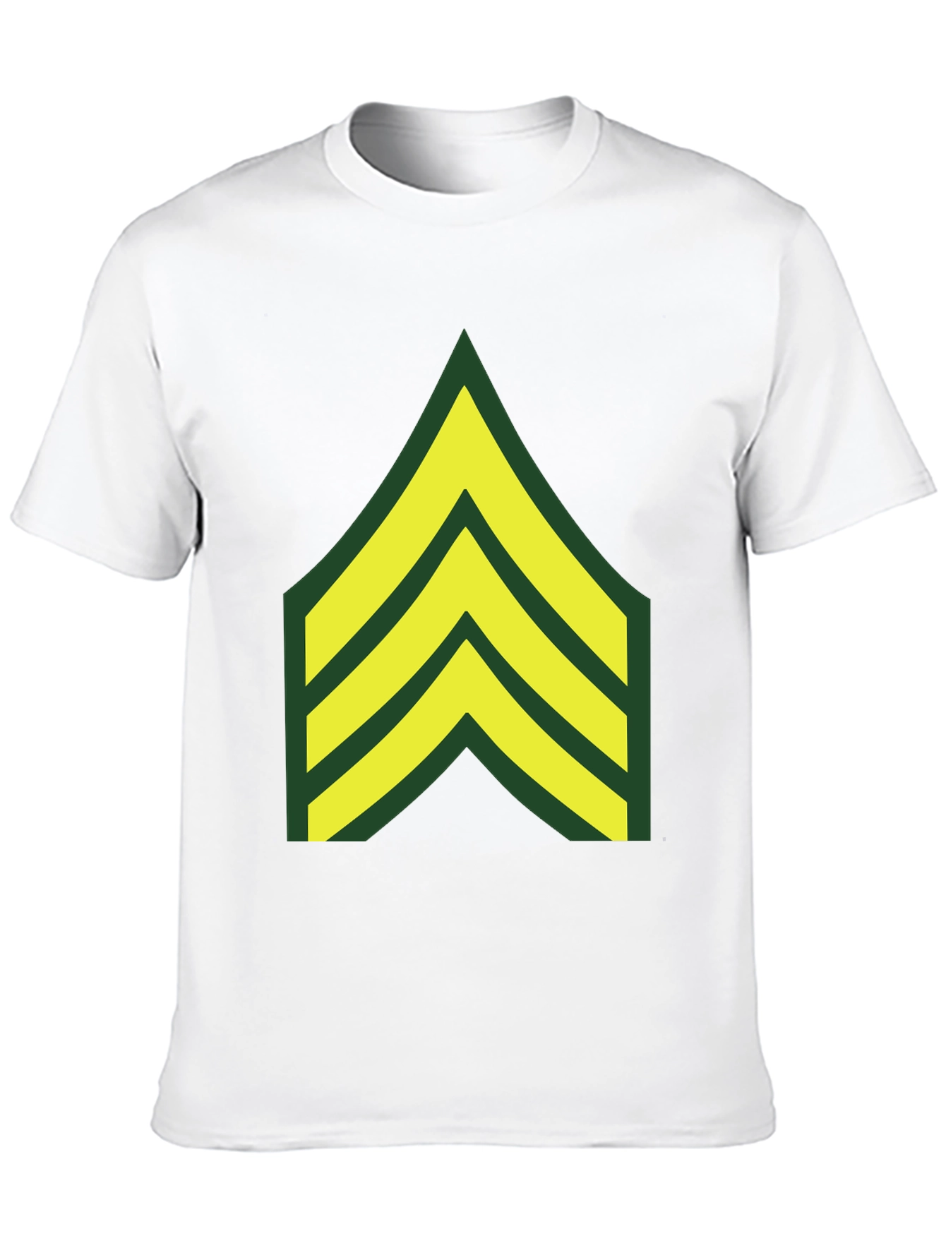 Military Chevron Graphic Tee - Black
