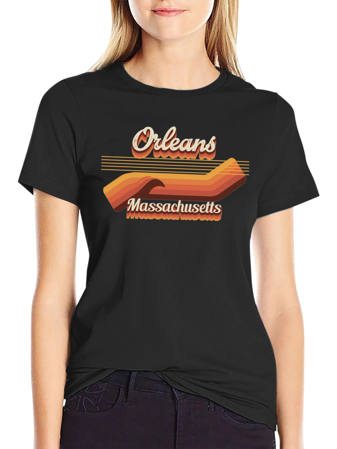 Orleans Massachusetts Retro Graphic T-Shirt