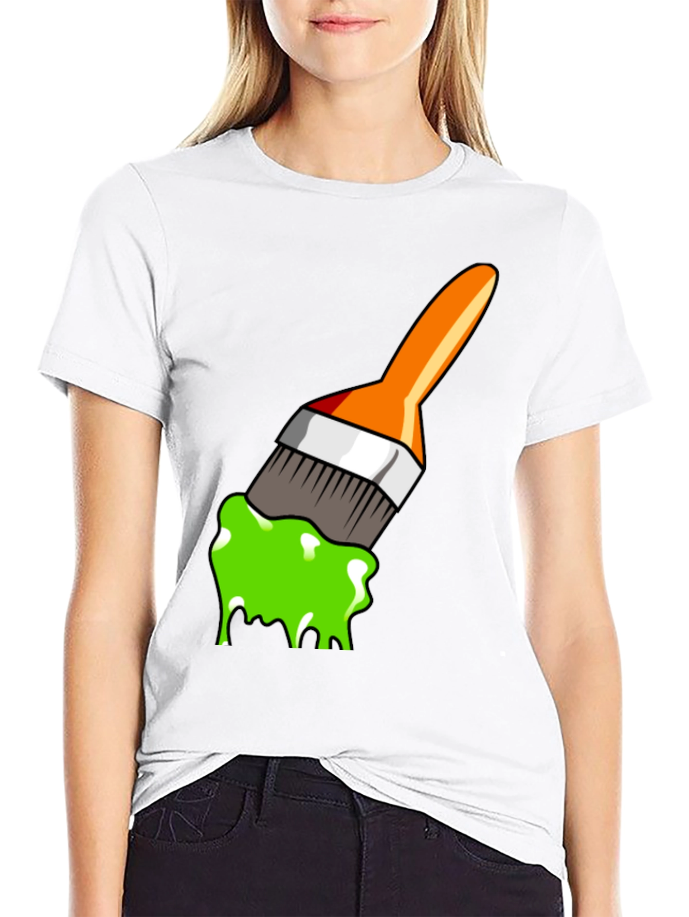 Paint Brush Graphic Tee - Cool Artistic Design