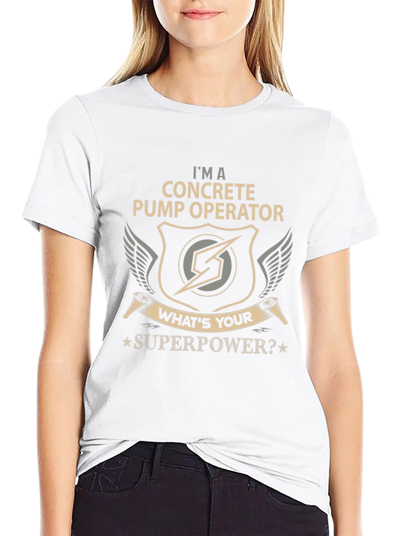 Concrete Pump Operator Superpower T-Shirt