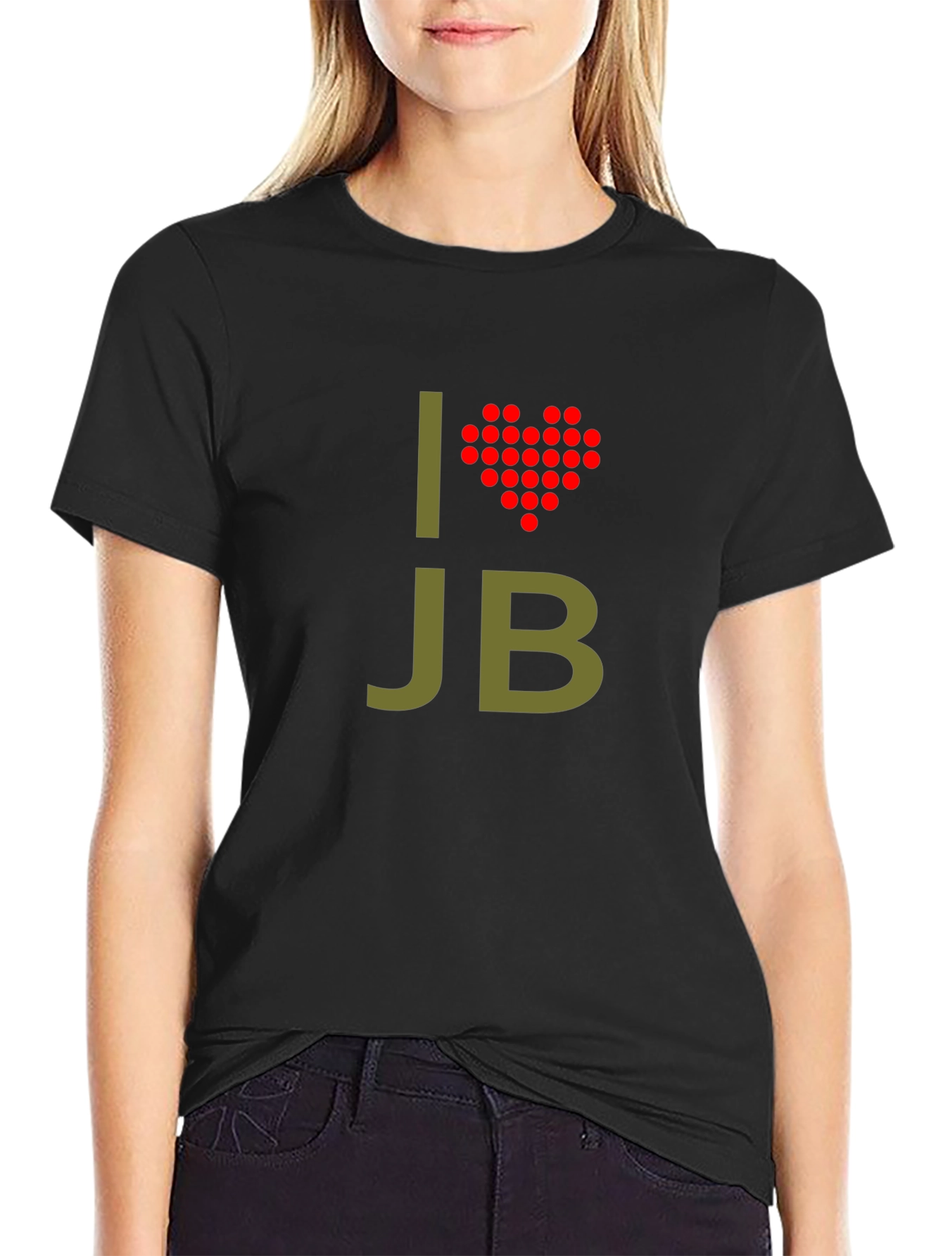 I Heart JB Black T-Shirt