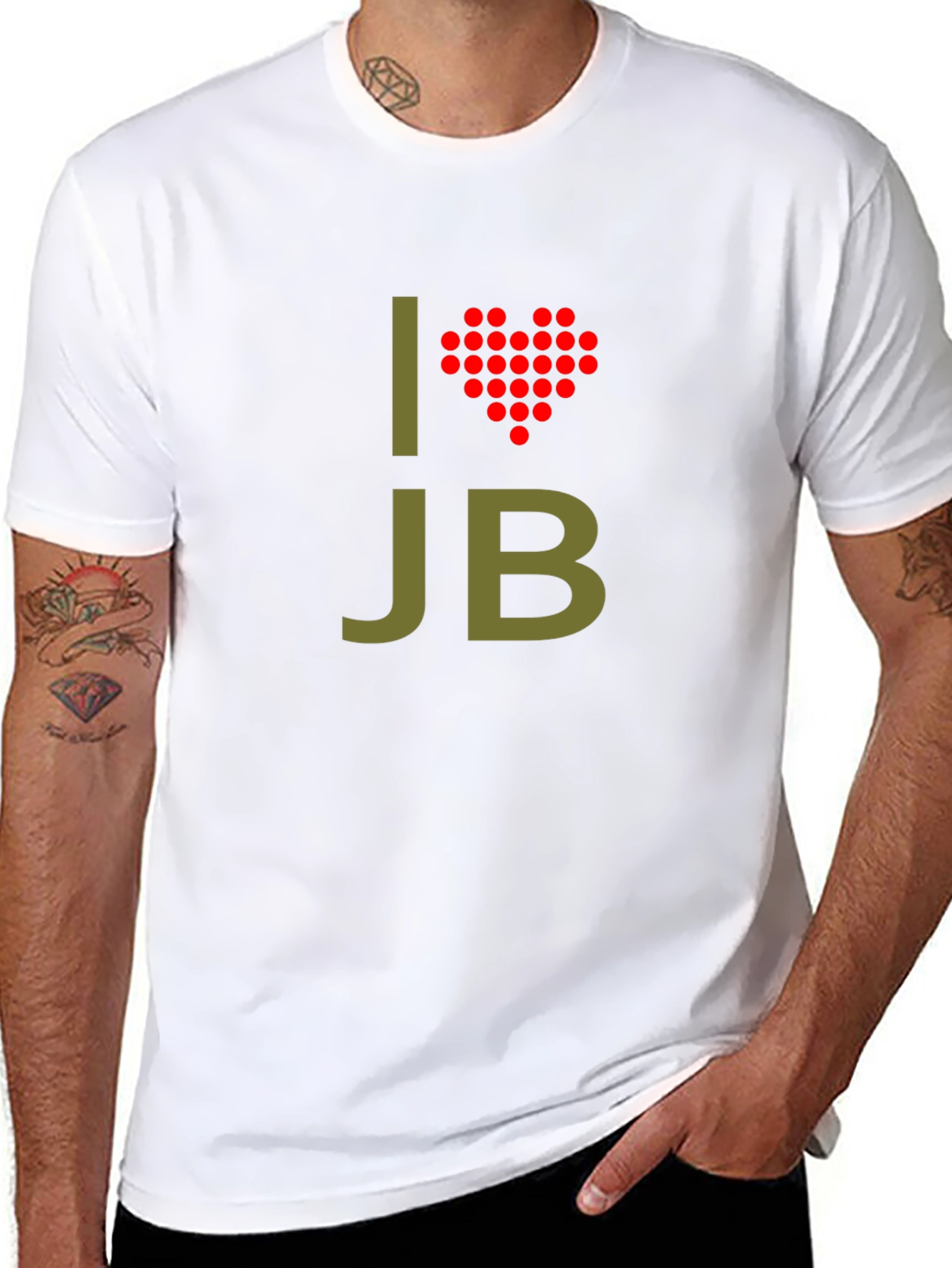 I Heart JB Black T-Shirt