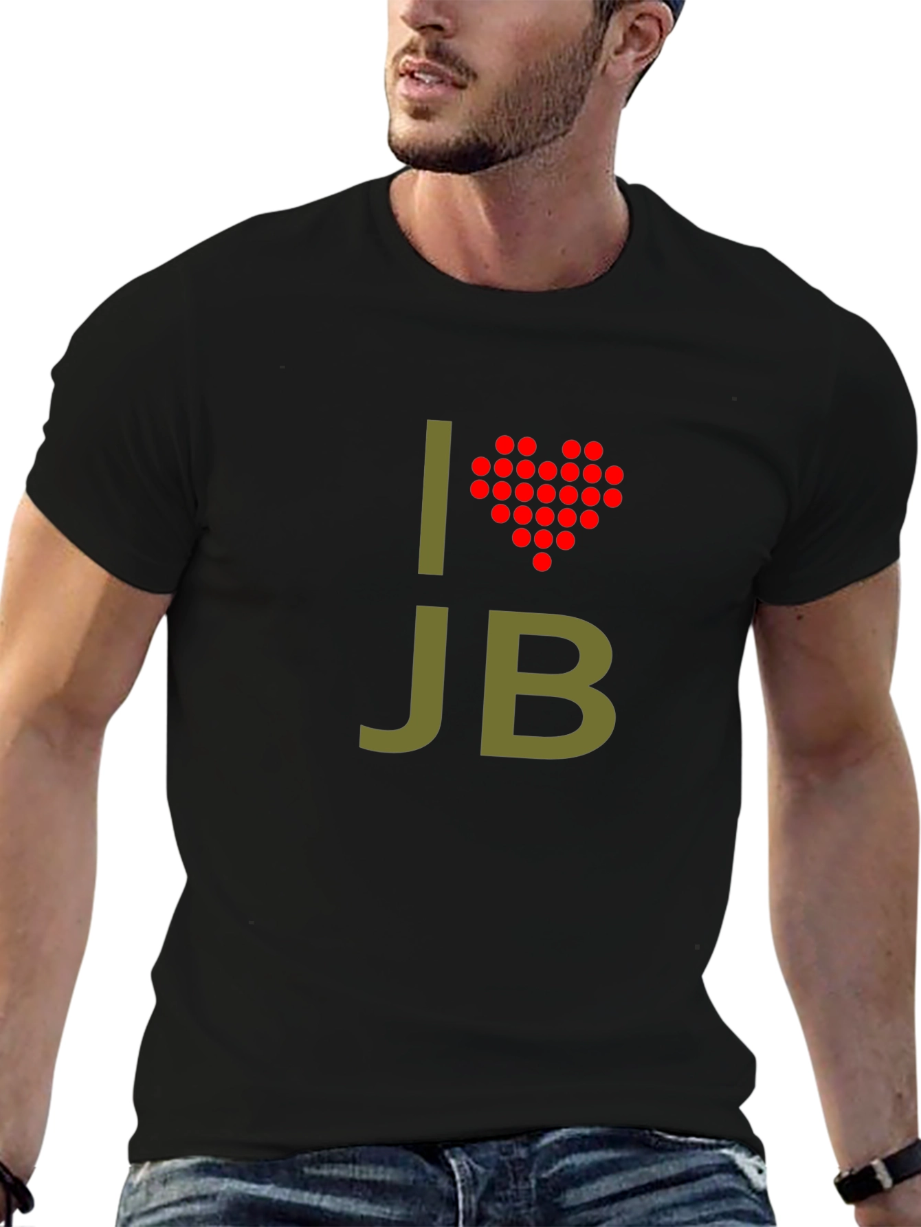 I Heart JB Black T-Shirt