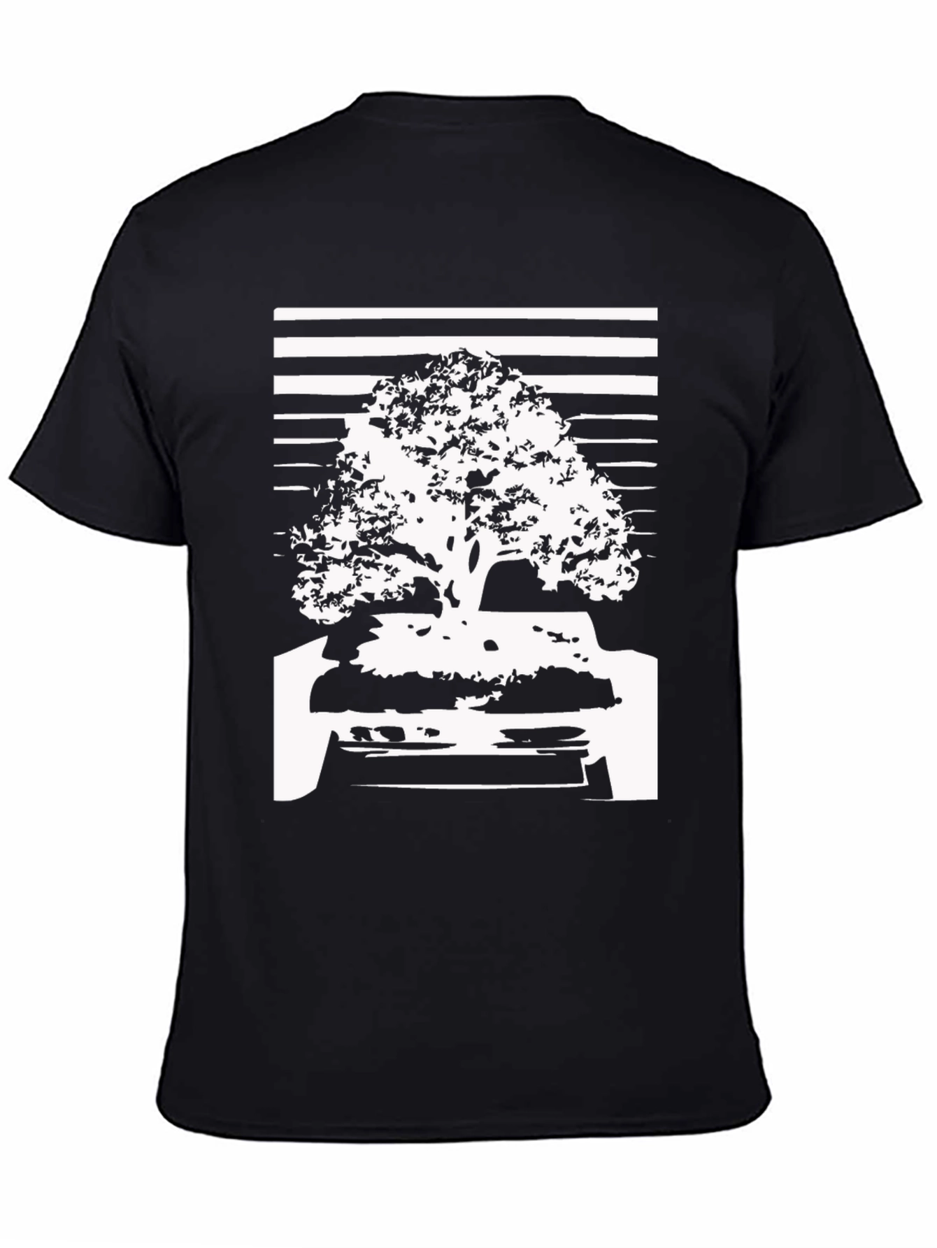 Bonsai Graphic Tee - Black Cotton Blend