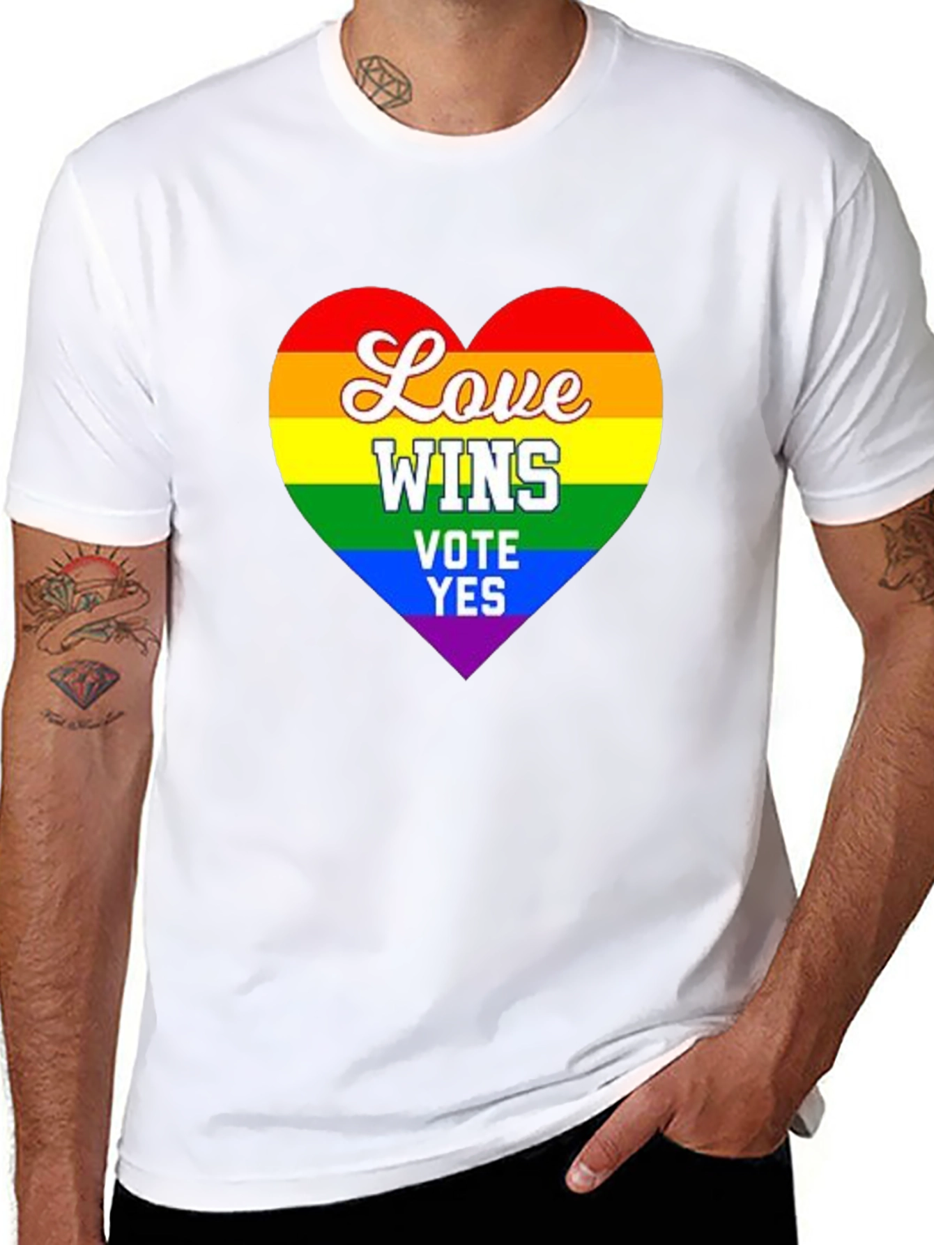 Love Wins Rainbow Pride T-Shirt
