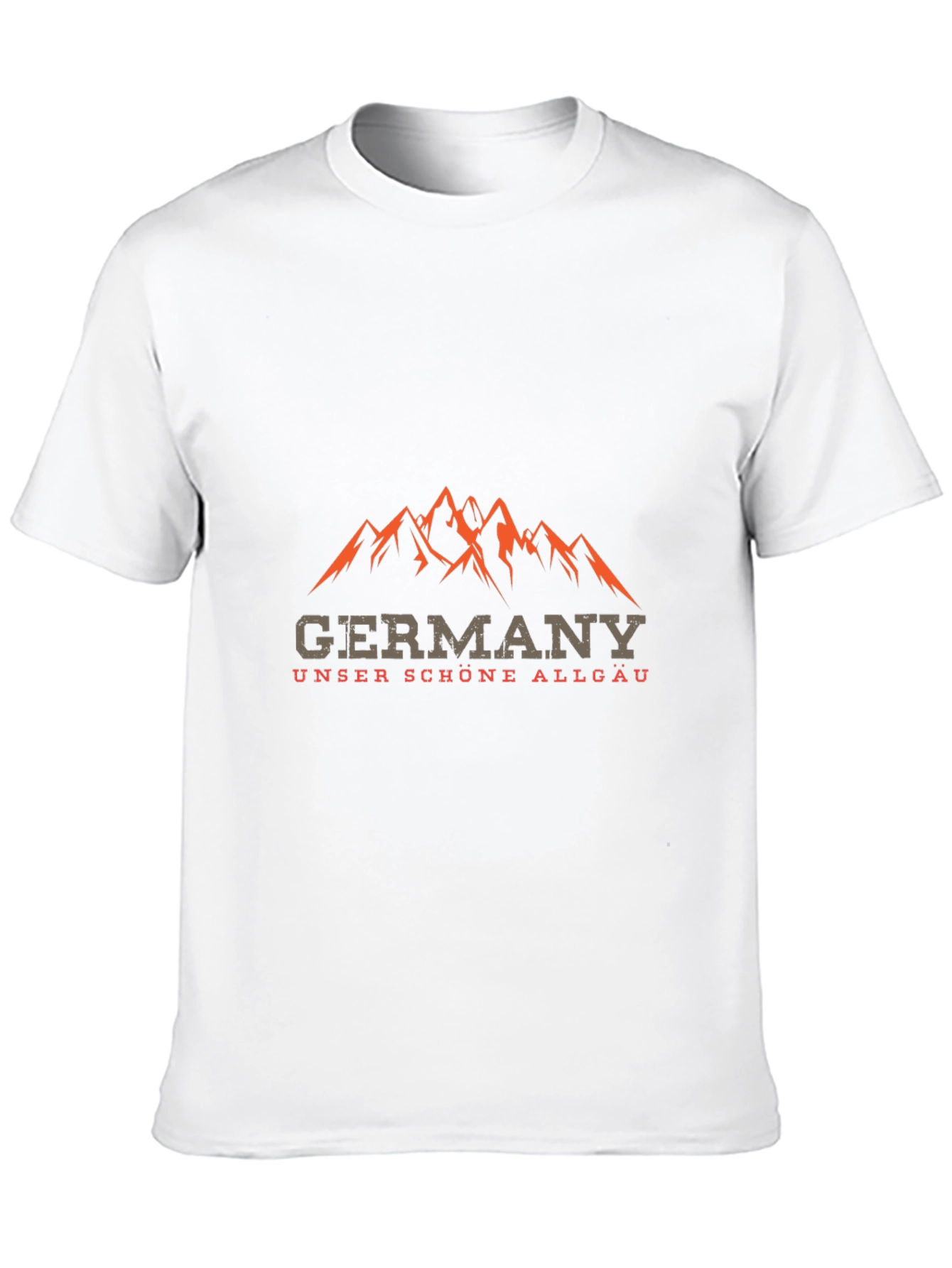 Germany Allgau Mountain Graphic Black T-Shirt
