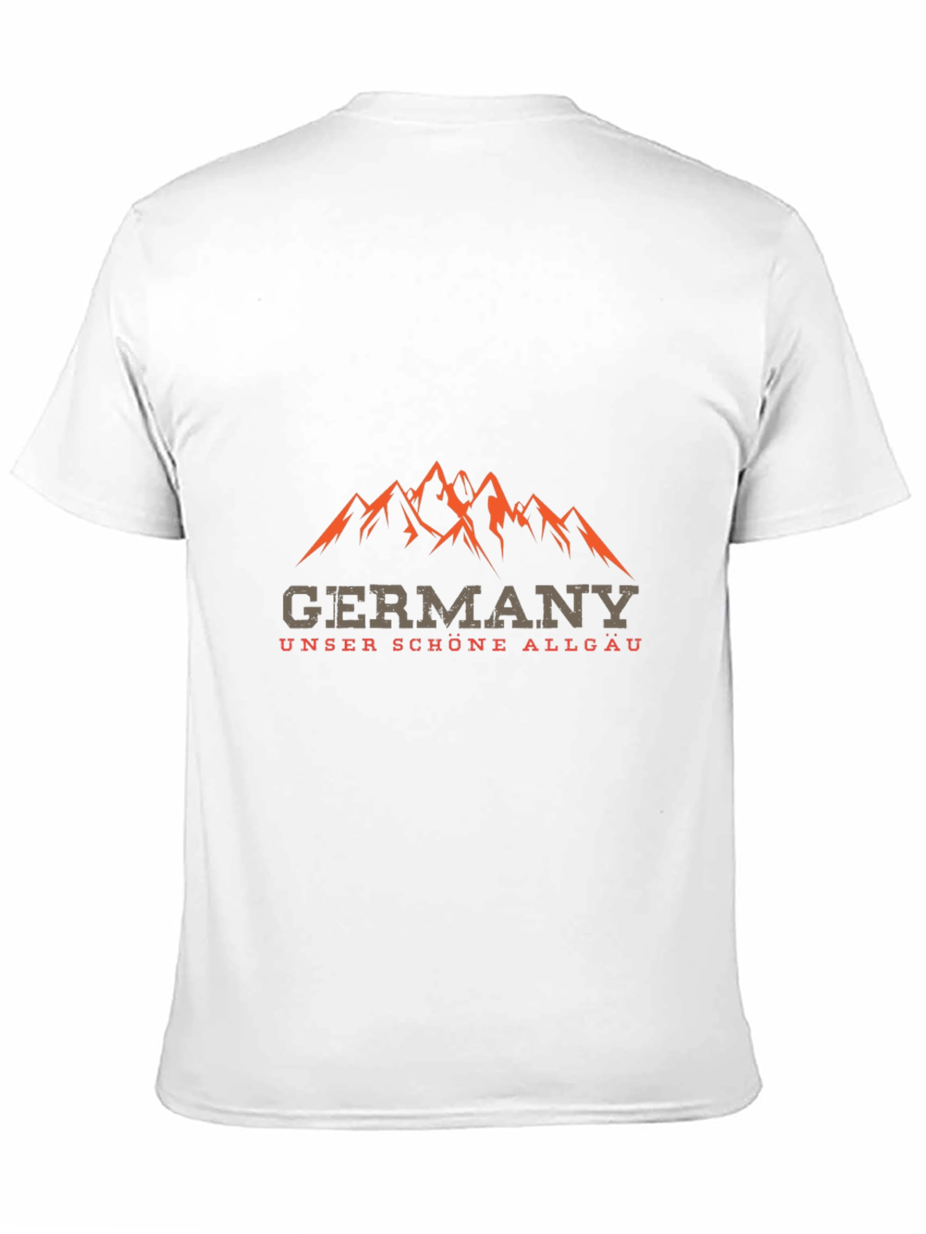 Germany Allgau Mountain Graphic Black T-Shirt